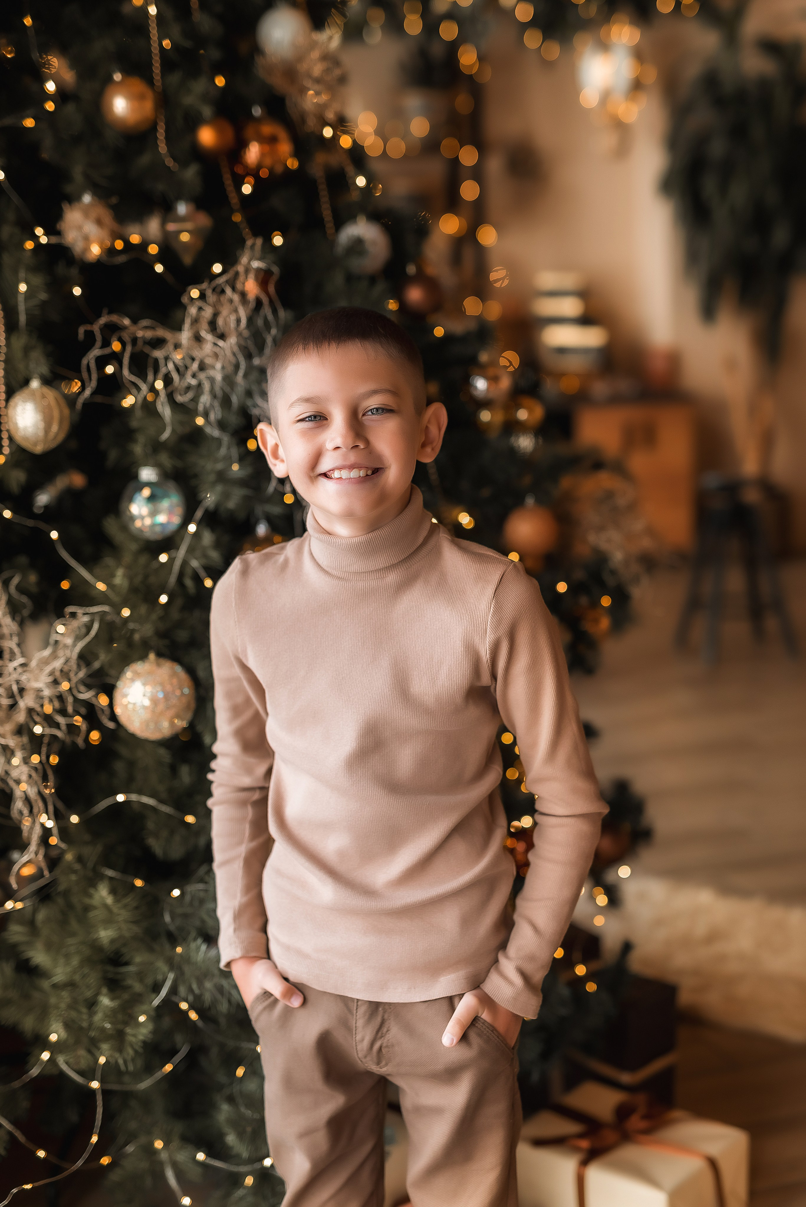 Новогодняя семейная фотосессия. Семейный, детский фотограф в Воронеже Анна Никитина