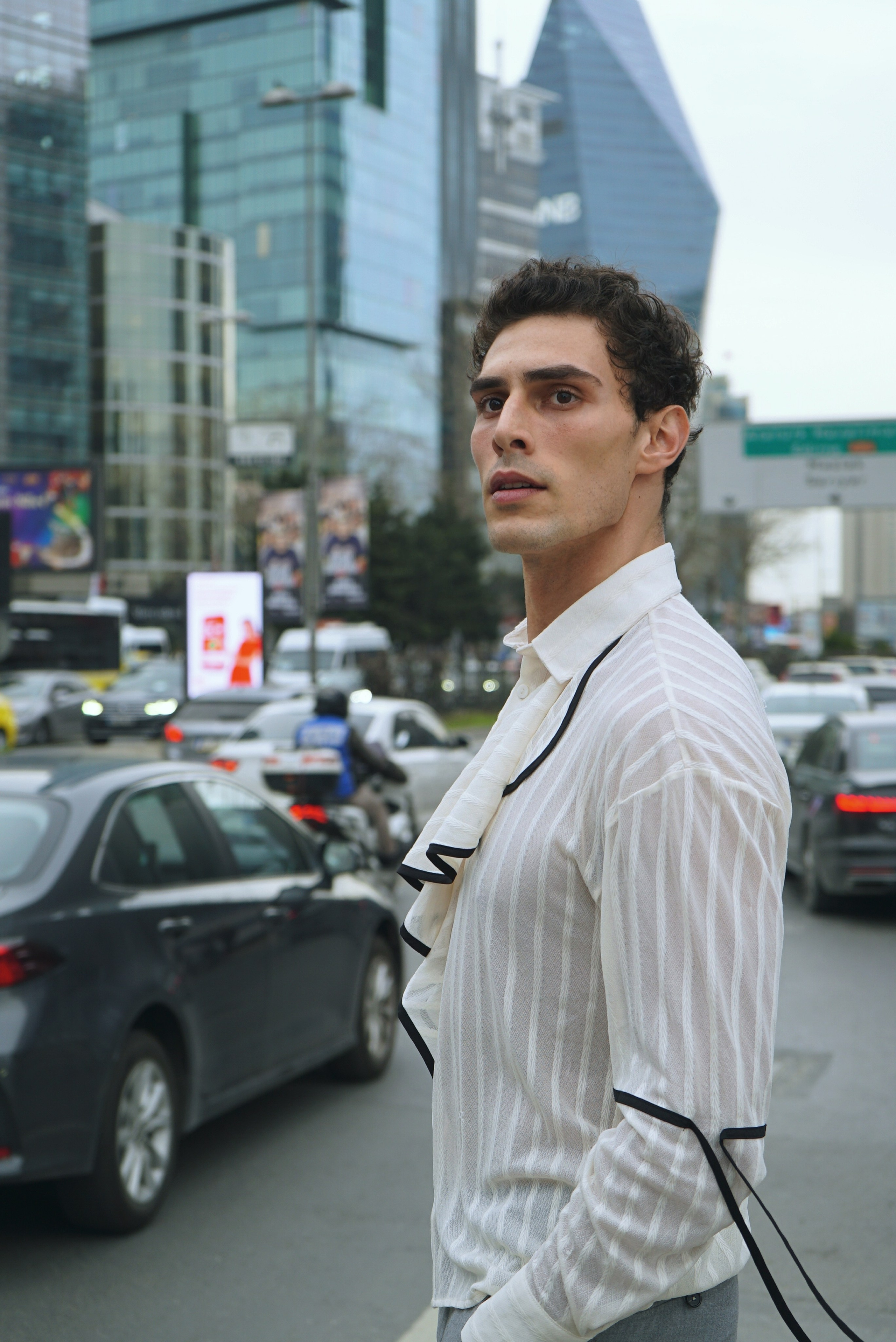 Professional portrait photography in modern Istanbul by Sergio Maiis.
