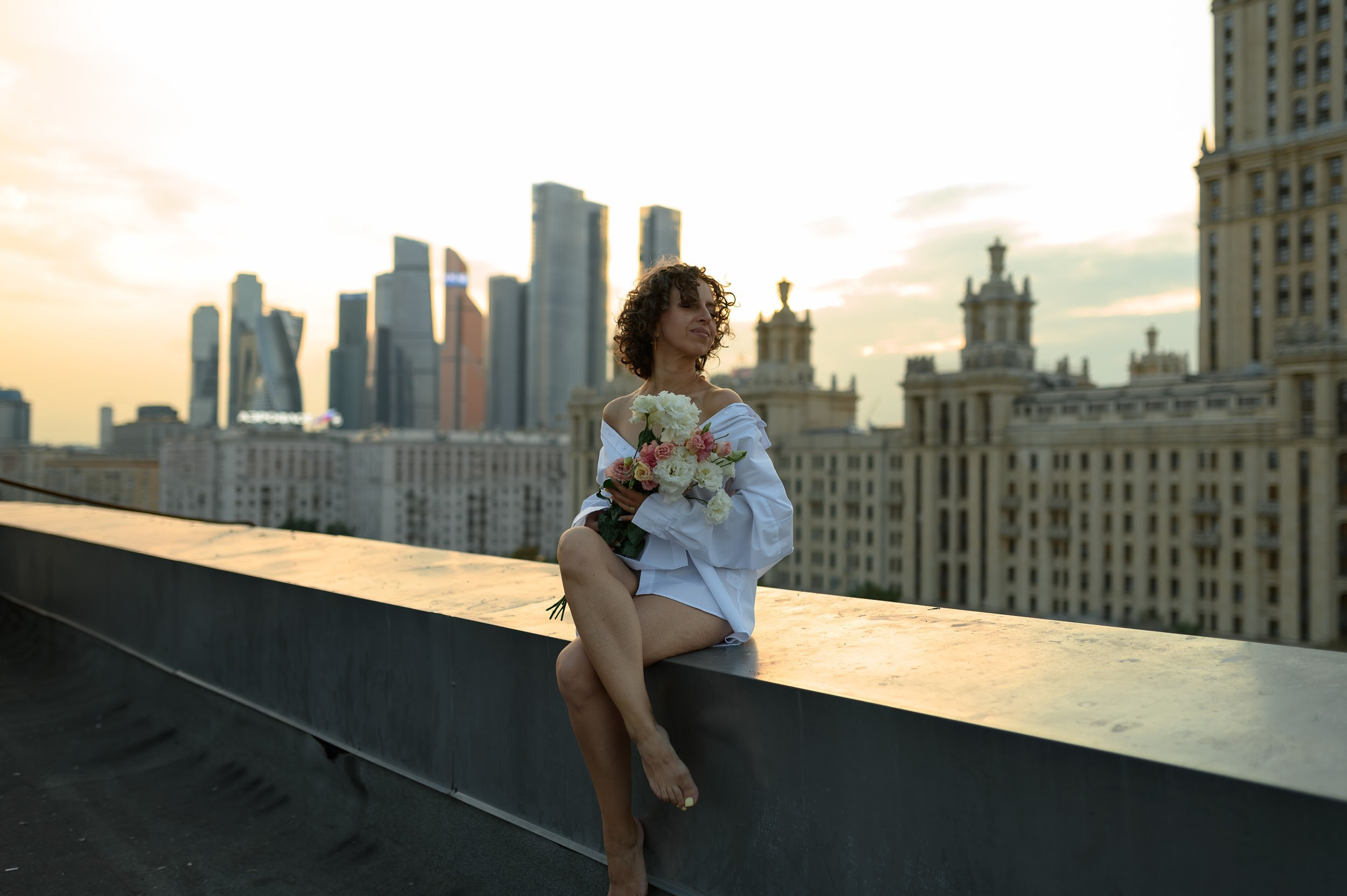 Оксана. Крыша. Фотограф Марина Росси