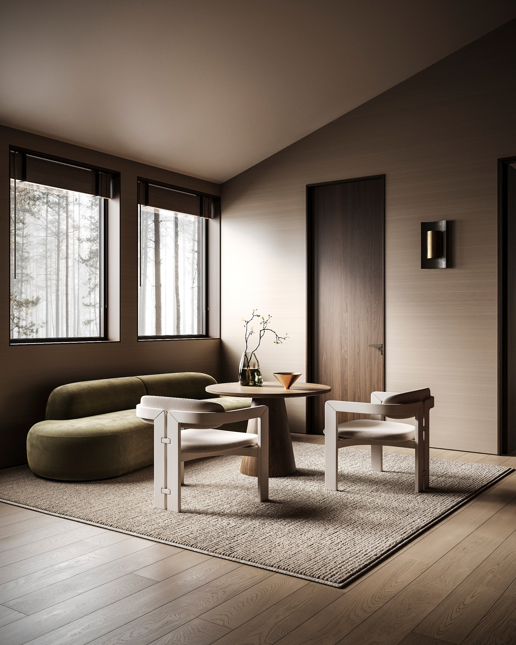 MUTED LOFT | RENDERCAMP DESIGN. Interior Visualization by Valerie Stetyukevich