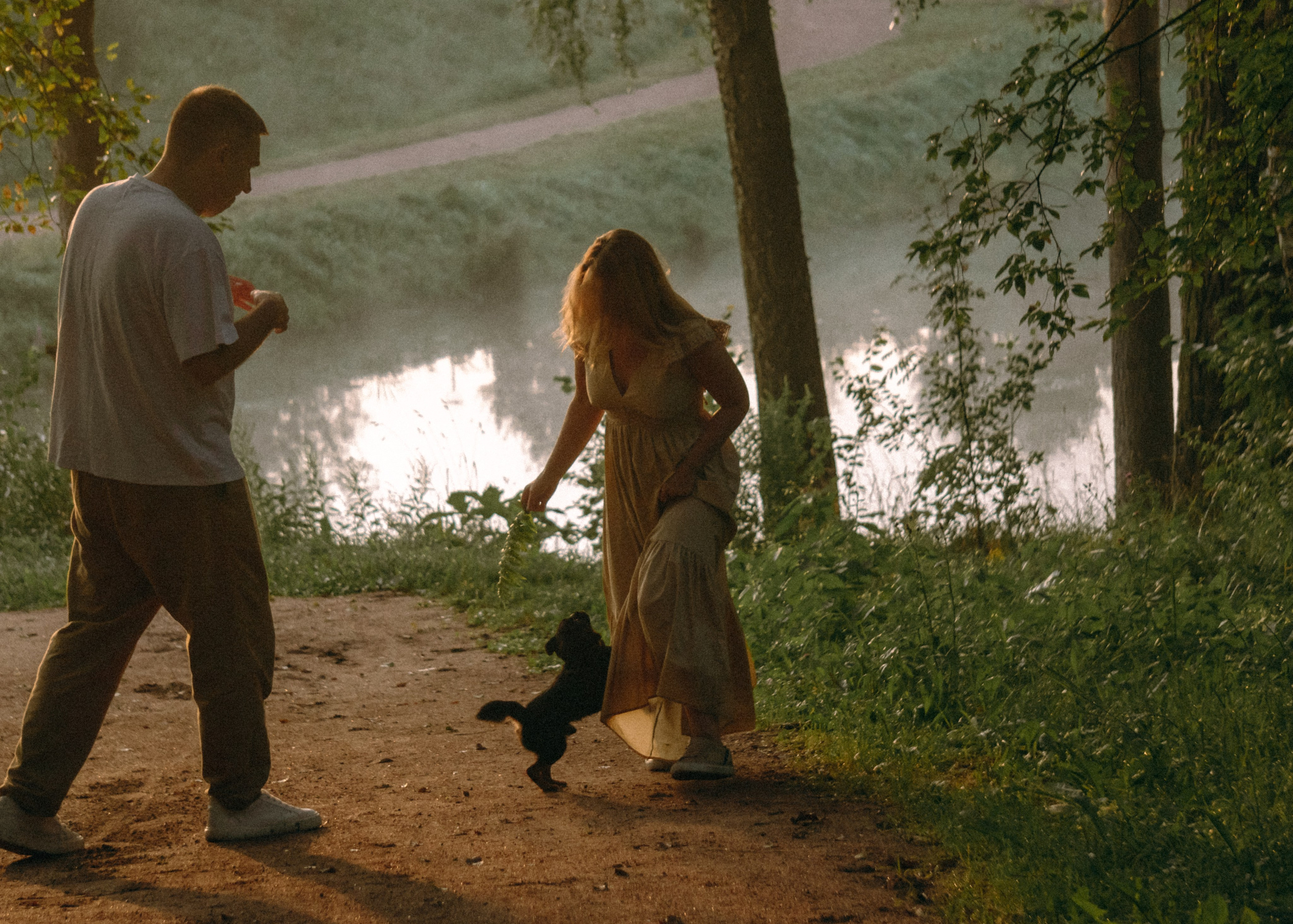 Оксана, Кирилл и Кеша. Фотограф-анималист Ксения Воробьева, Москва