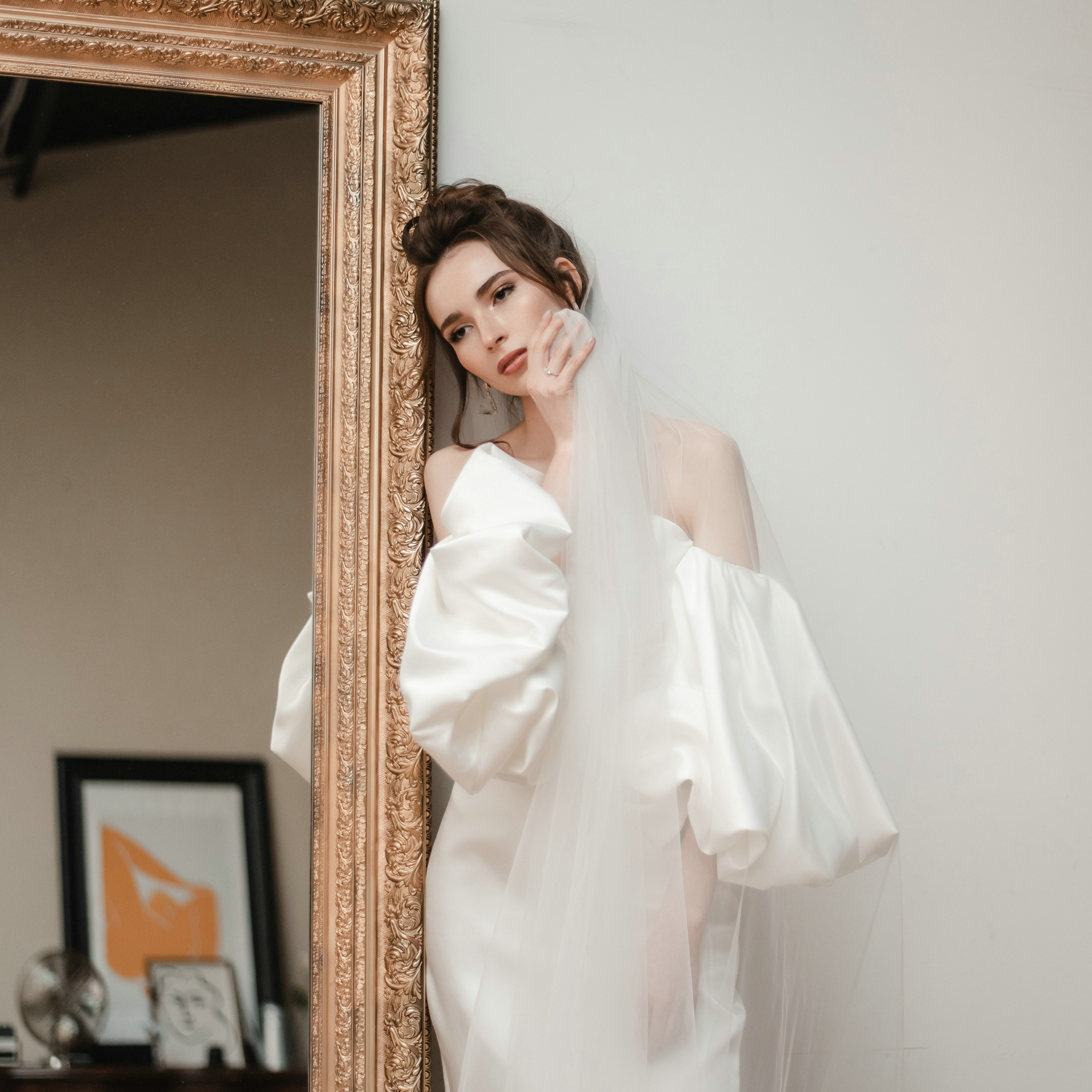 Стильная студийная фотосессия свадьбы. Свадебный и семейный фотограф в Москве Светлана Зоткина