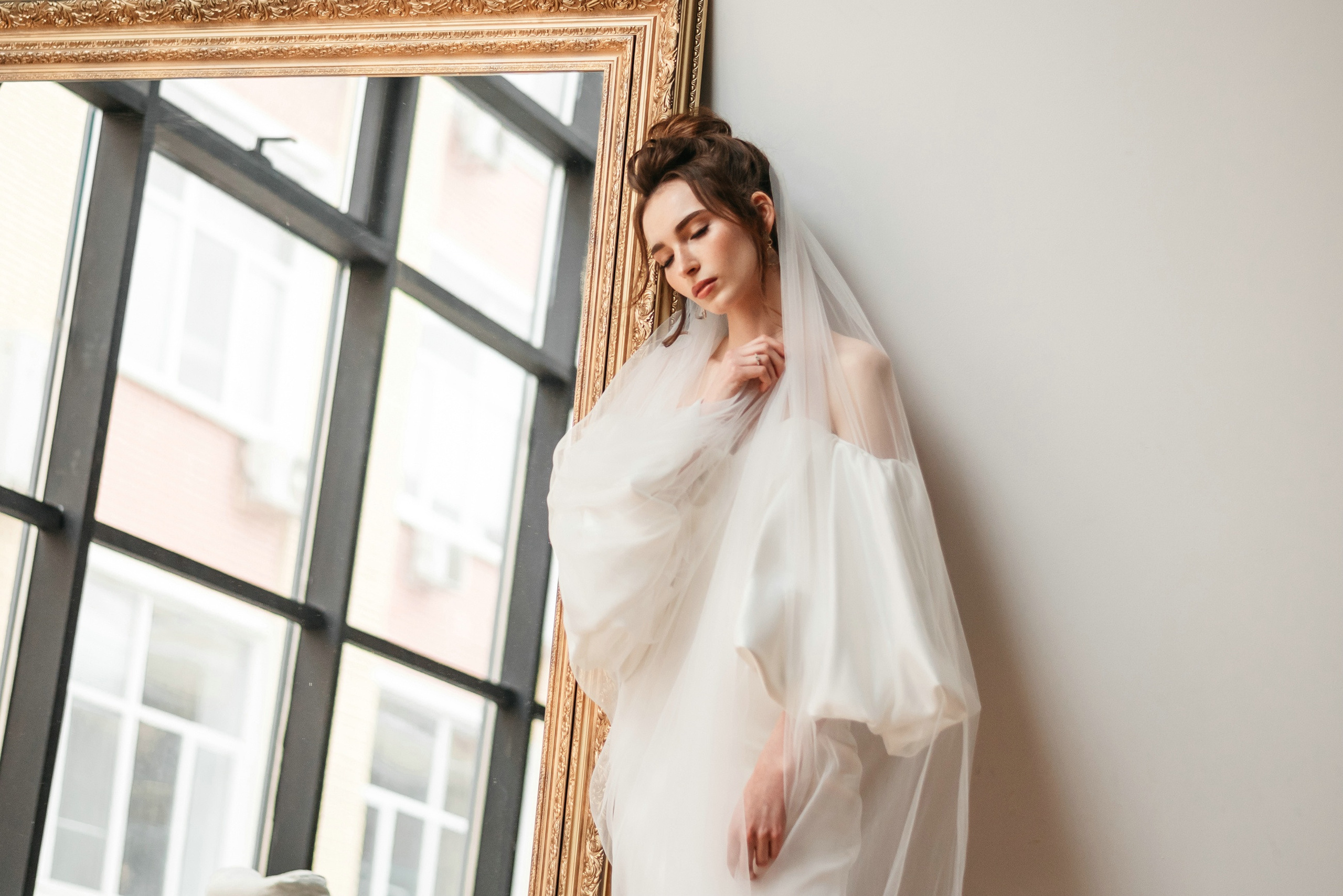 Стильная студийная фотосессия свадьбы. Свадебный и семейный фотограф в Москве Светлана Зоткина