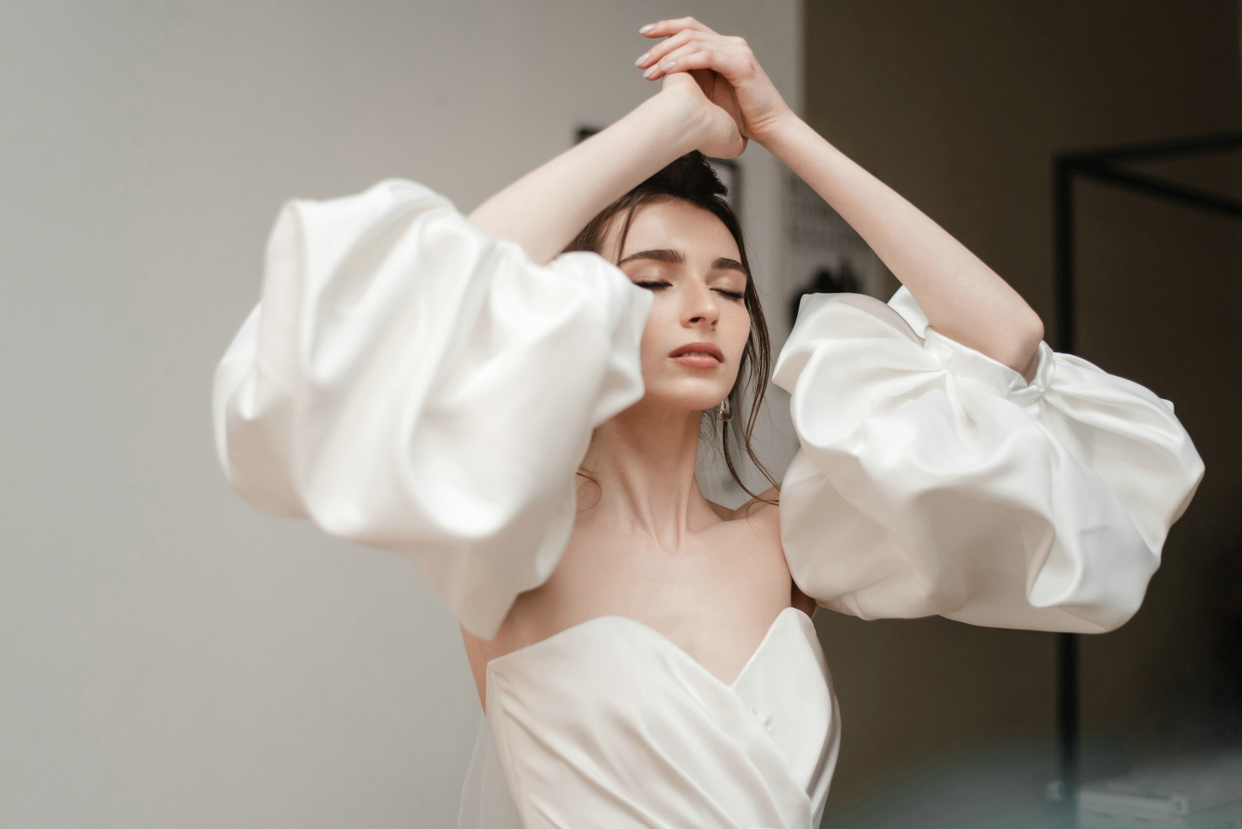 Стильная студийная фотосессия свадьбы. Свадебный и семейный фотограф в Москве Светлана Зоткина