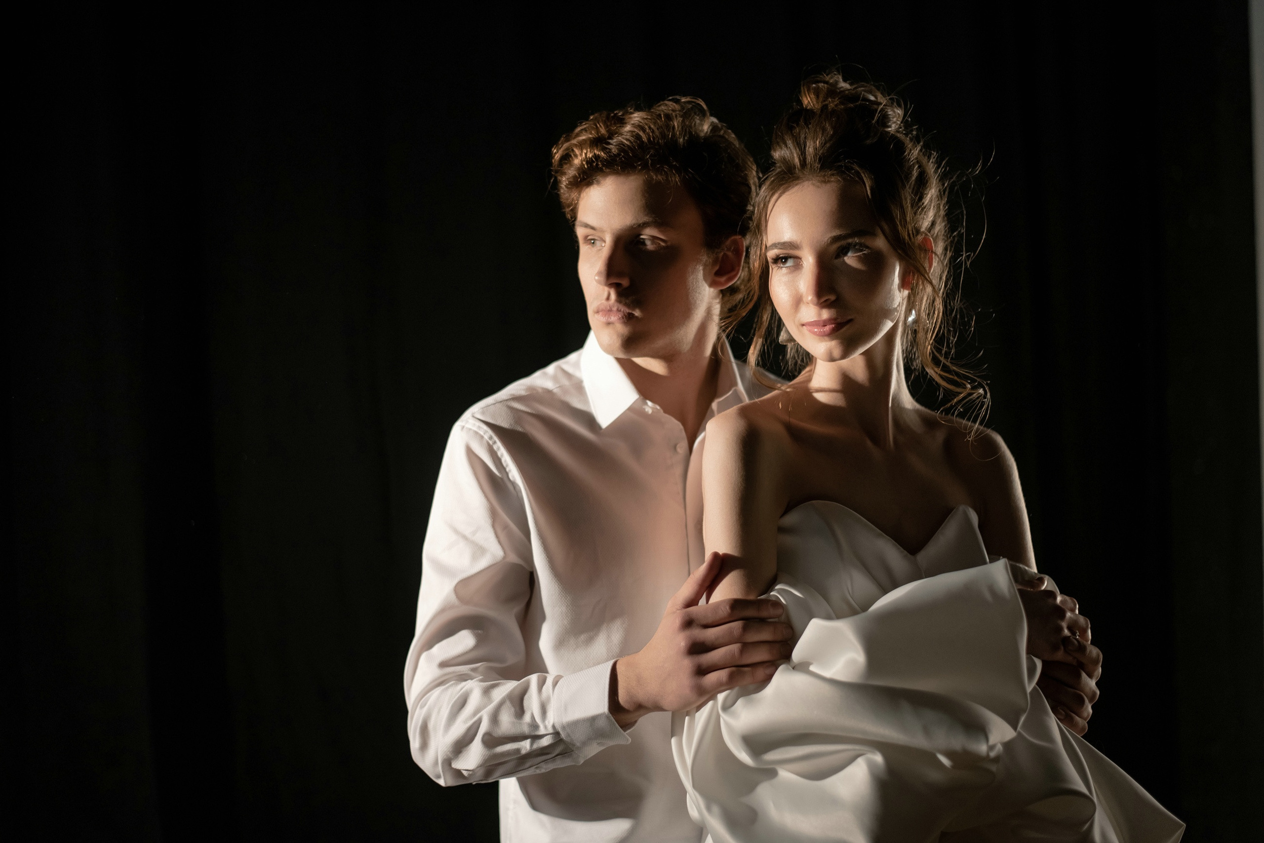 Стильная студийная фотосессия свадьбы. Свадебный и семейный фотограф в Москве Светлана Зоткина