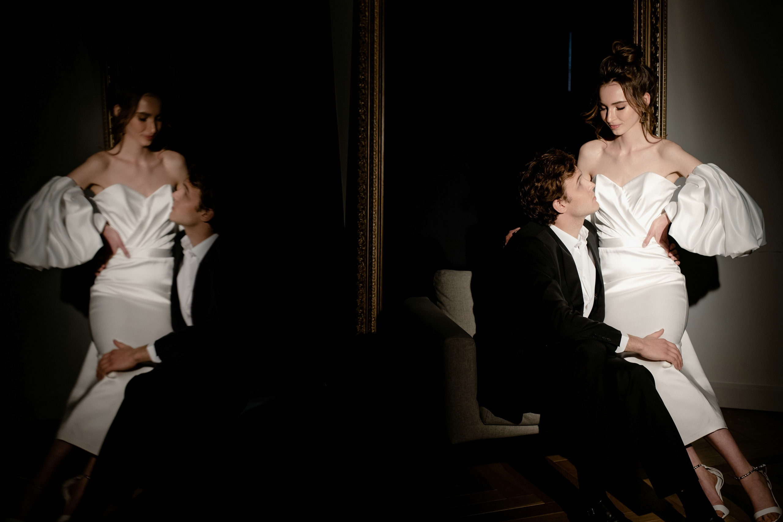 Стильная студийная фотосессия свадьбы. Свадебный и семейный фотограф в Москве Светлана Зоткина