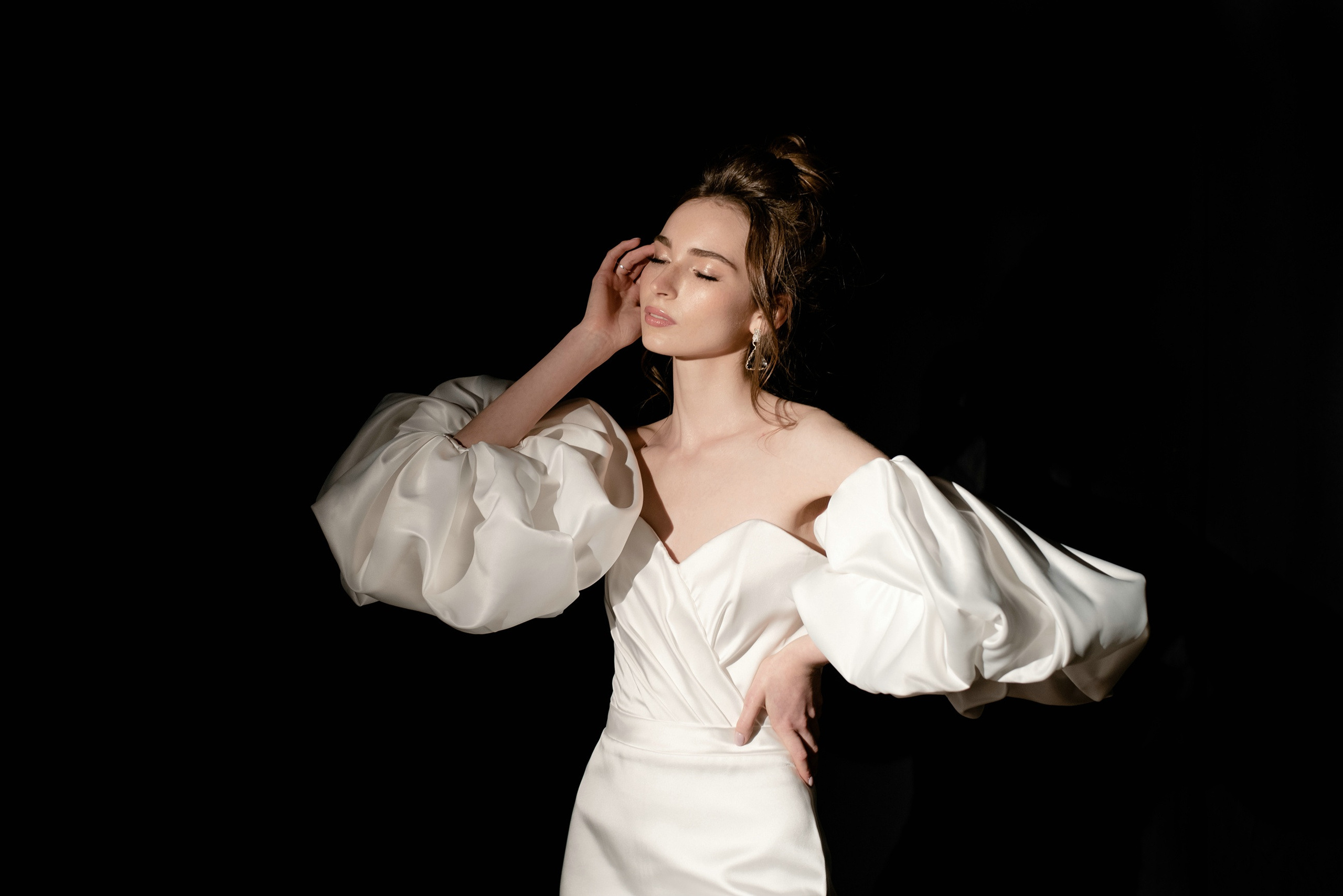 Стильная студийная фотосессия свадьбы. Свадебный и семейный фотограф в Москве Светлана Зоткина