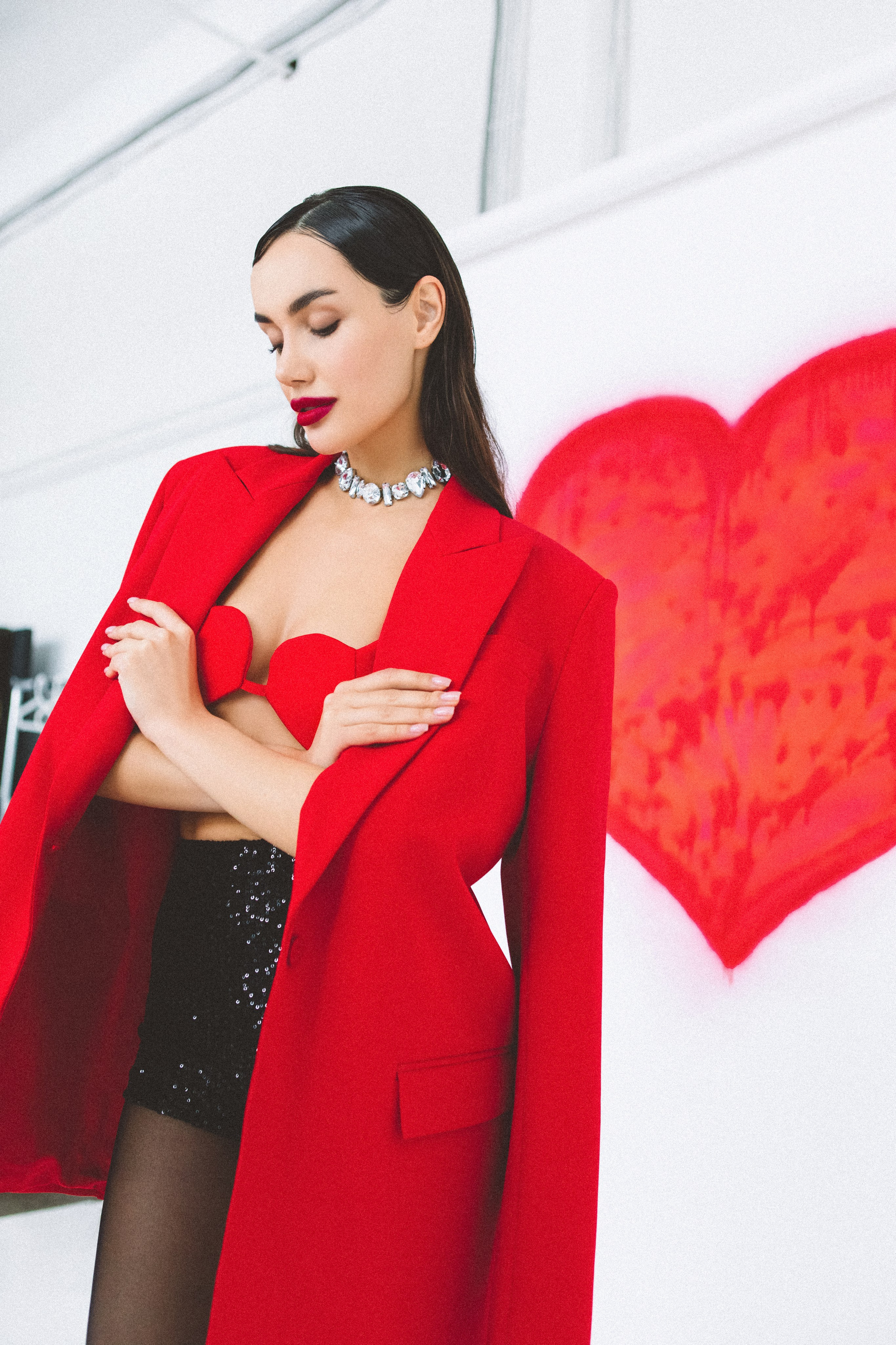 Наталья. Фотосессия на плёнку. Фотосессия с сердцами ко Дню Святого Валентина. Фотограф в Москве Ольга Сатони