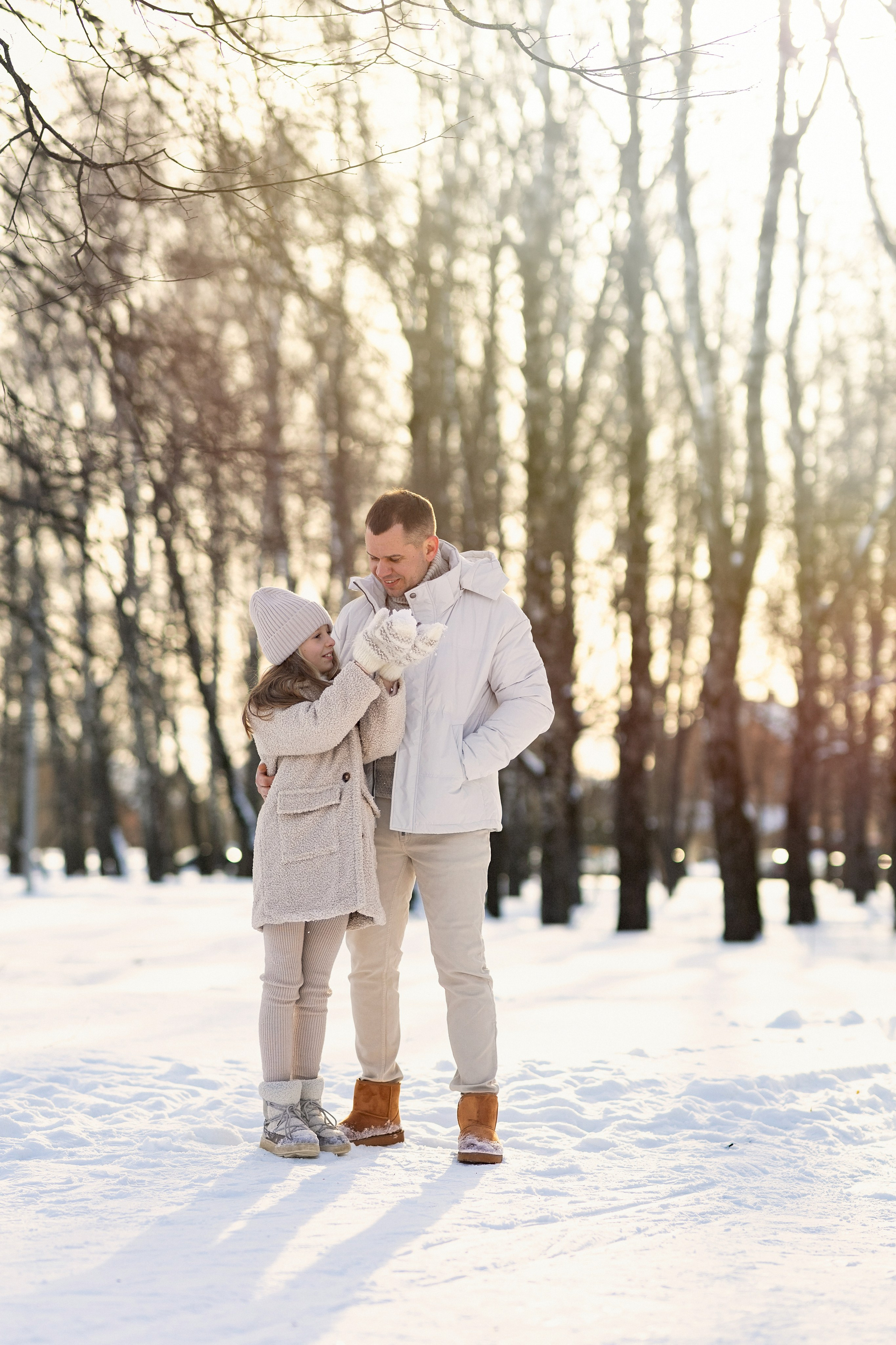 Фотосессия в зимнем парке. Семейный фотограф в Москве Трубинова Екатерина