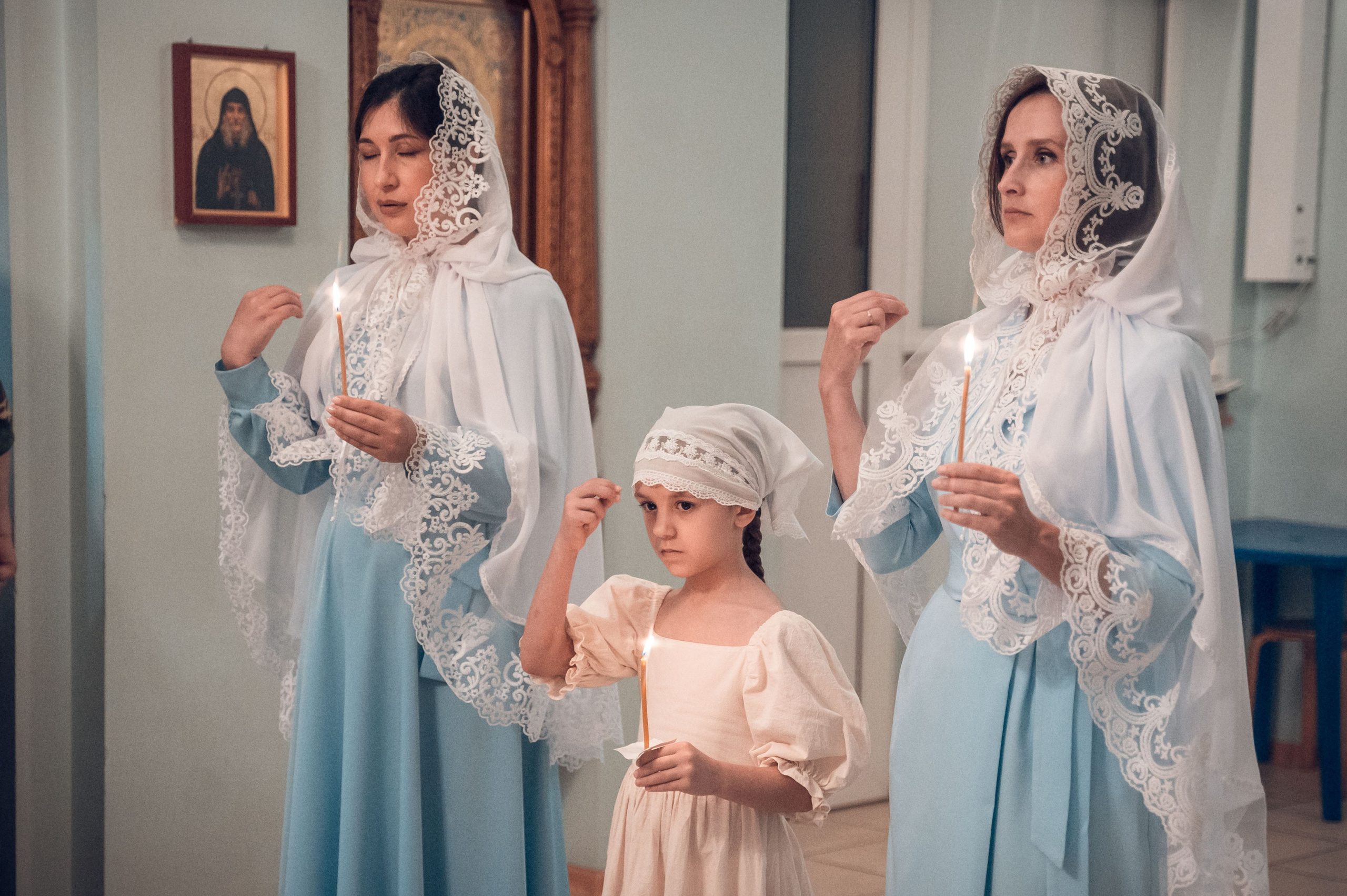 Таинство крещения Екатерины в Свято-Казанском храме. Фотограф на Таинство Венчания и Крещения в Краснодаре Абрамова Людмила