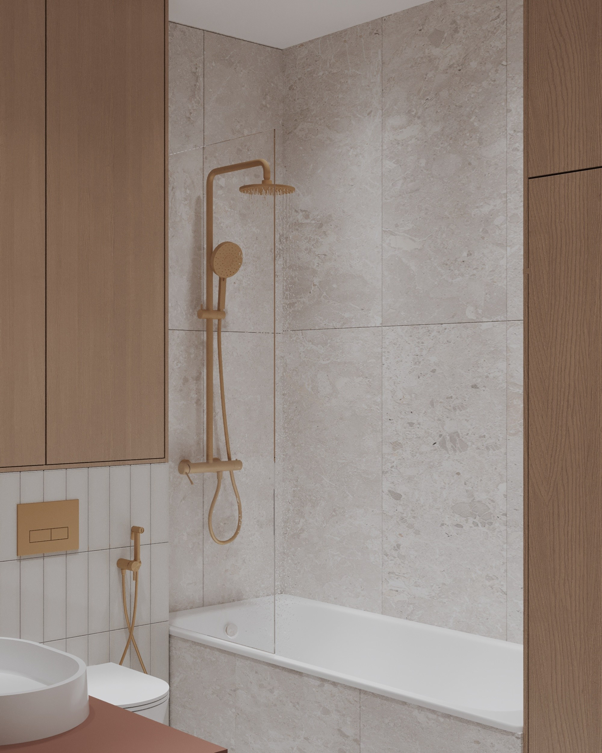 Дизайн-проект Лучезарный-2 г.Геленджик. Дизайн интерьеров, 3D визуализации