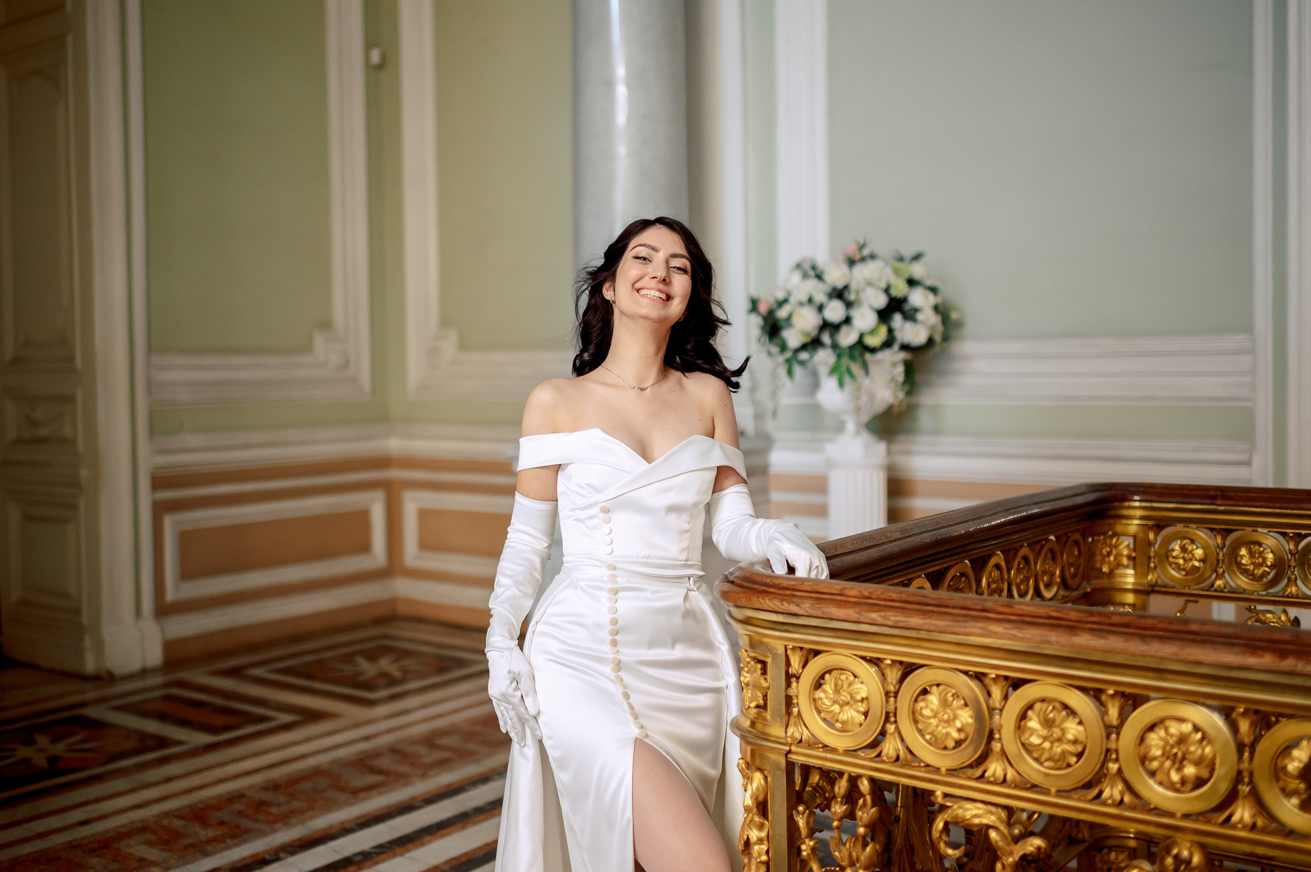 Камерная свадьба в Первом Дворце Бракосочетания №1 на Английской набережной Яны и Евгения. Портретный, семейный и свадебный фотограф в Санкт-Петербурге и в Пушкине Ширяев Денис