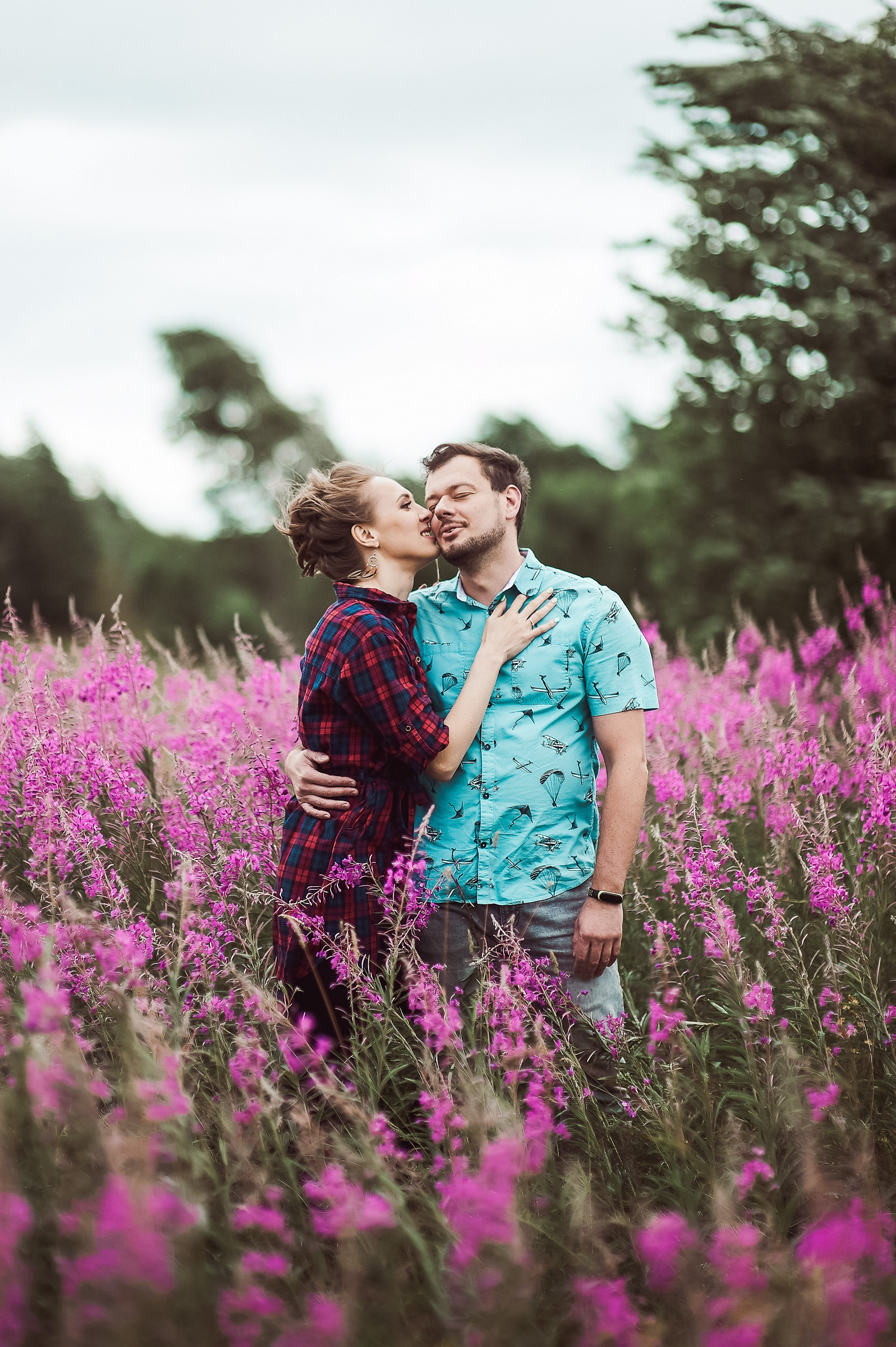 Александра и Вячеслав (фотосессия Love story на природе). Портретный, семейный и свадебный фотограф в Санкт-Петербурге и в Пушкине Ширяев Денис