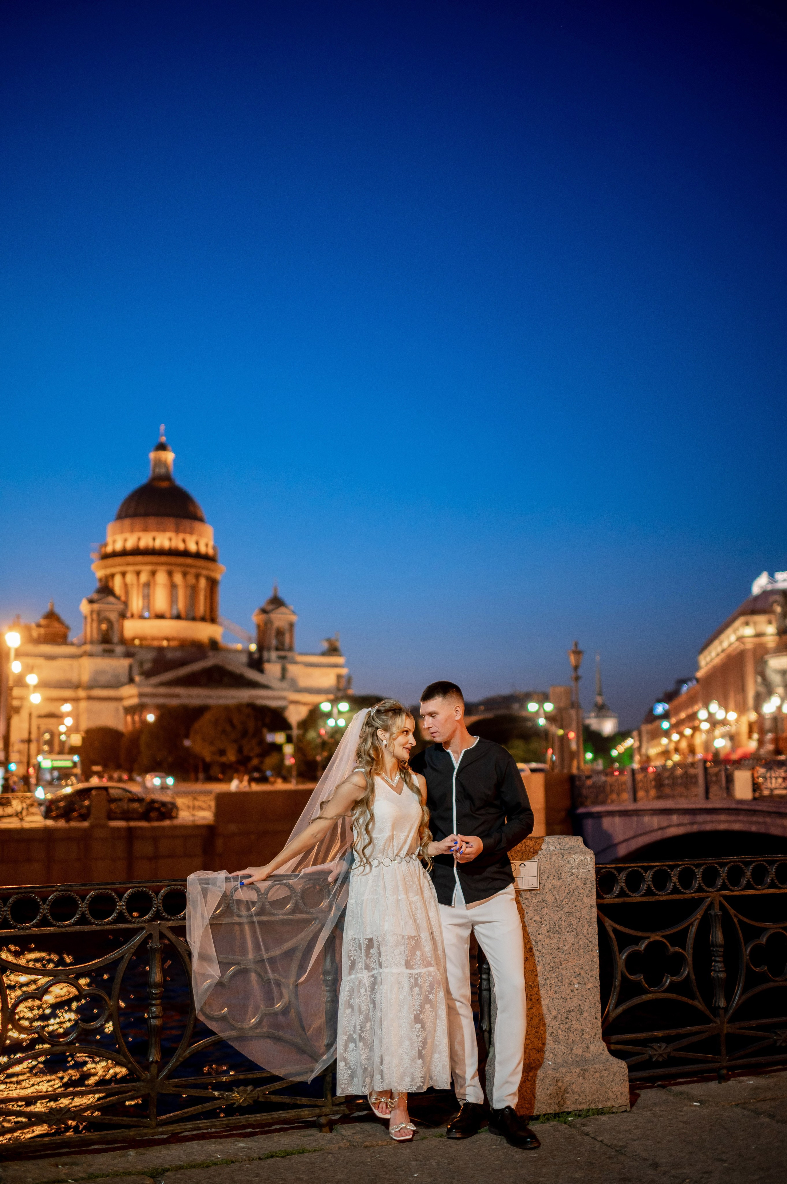 Екатерина и Андрей (свадебная фотосессия в вечернем Петербурге). Портретный, семейный и свадебный фотограф в Санкт-Петербурге и в Пушкине Ширяев Денис
