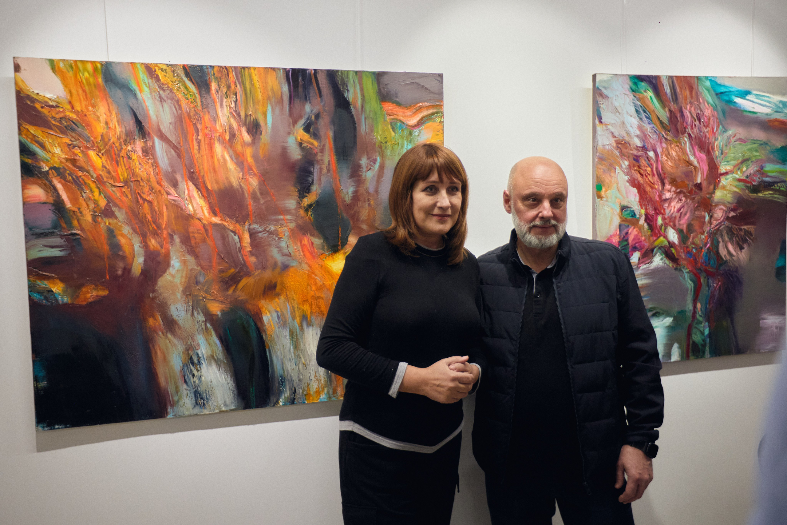 Открытие выставки краснодарской художницы Ларисы Блохиной. Фотограф Юлия Маринина