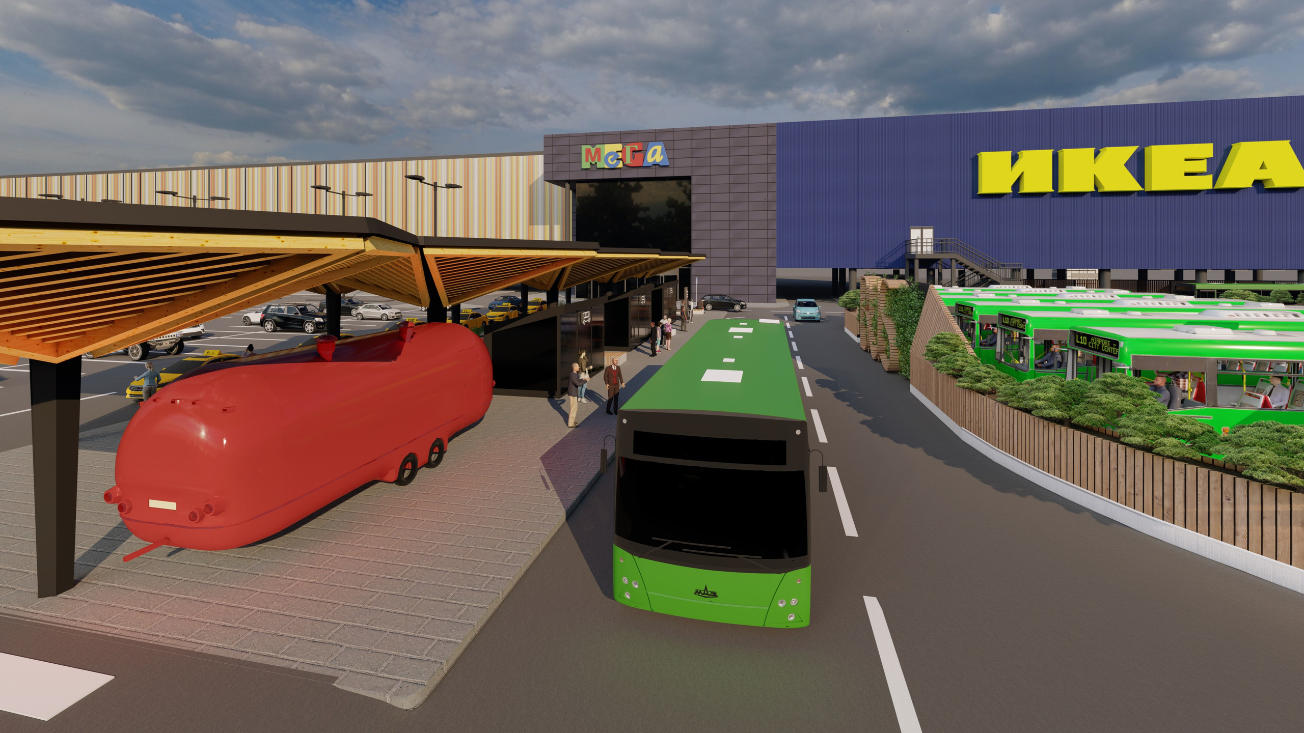 Проект Транспортного хаба ТЦ МЕГА ЕКАТЕРИНБУРГ. Интерьерный дизайнер и художник. Локация в г. Екатеринбурге беру проекты в разных странах