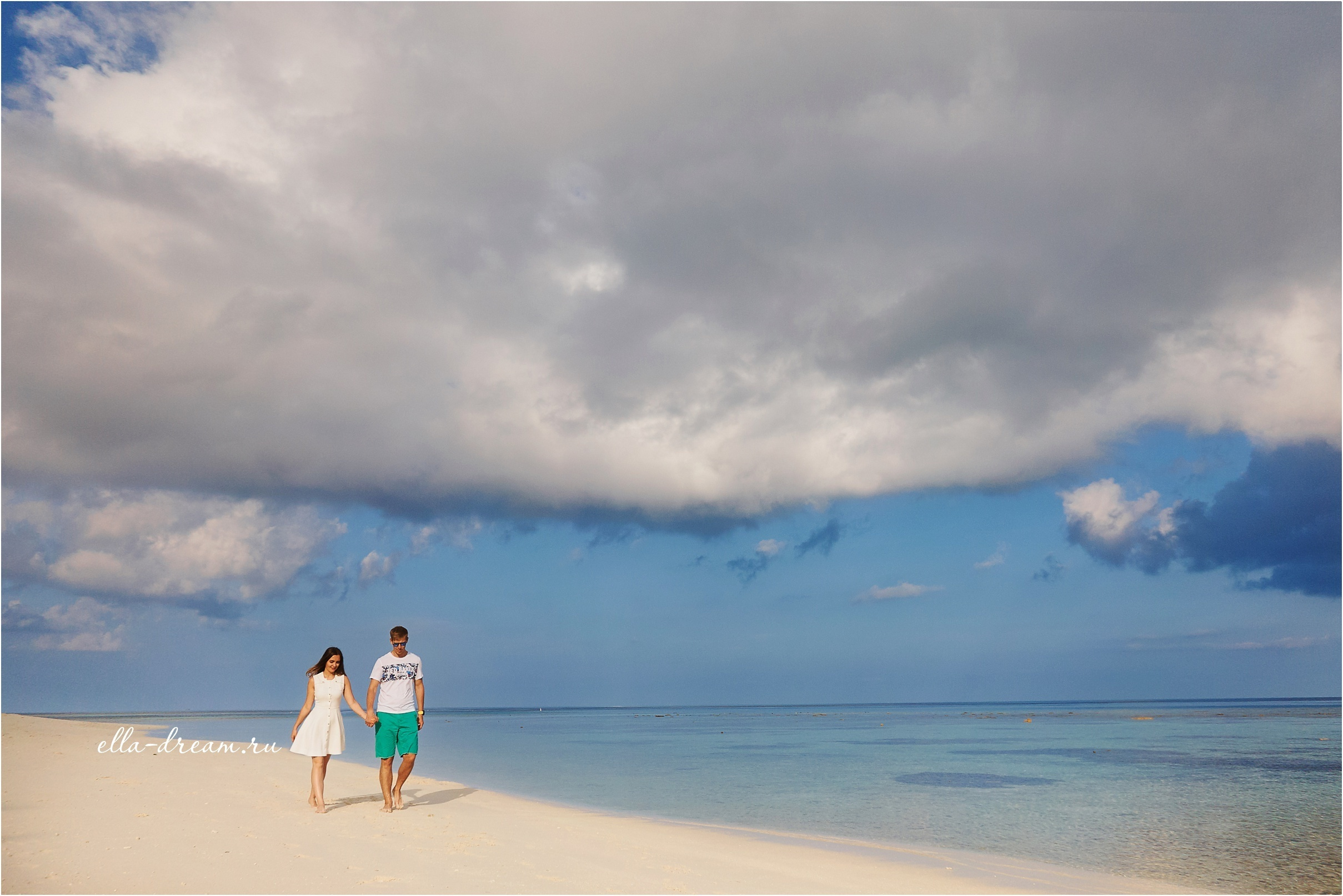 Фотосессия двух влюбленных на райских Мальдивских островах. Семейный и свадебный фотограф в Москве Пушкино Элеонора Янбухтина