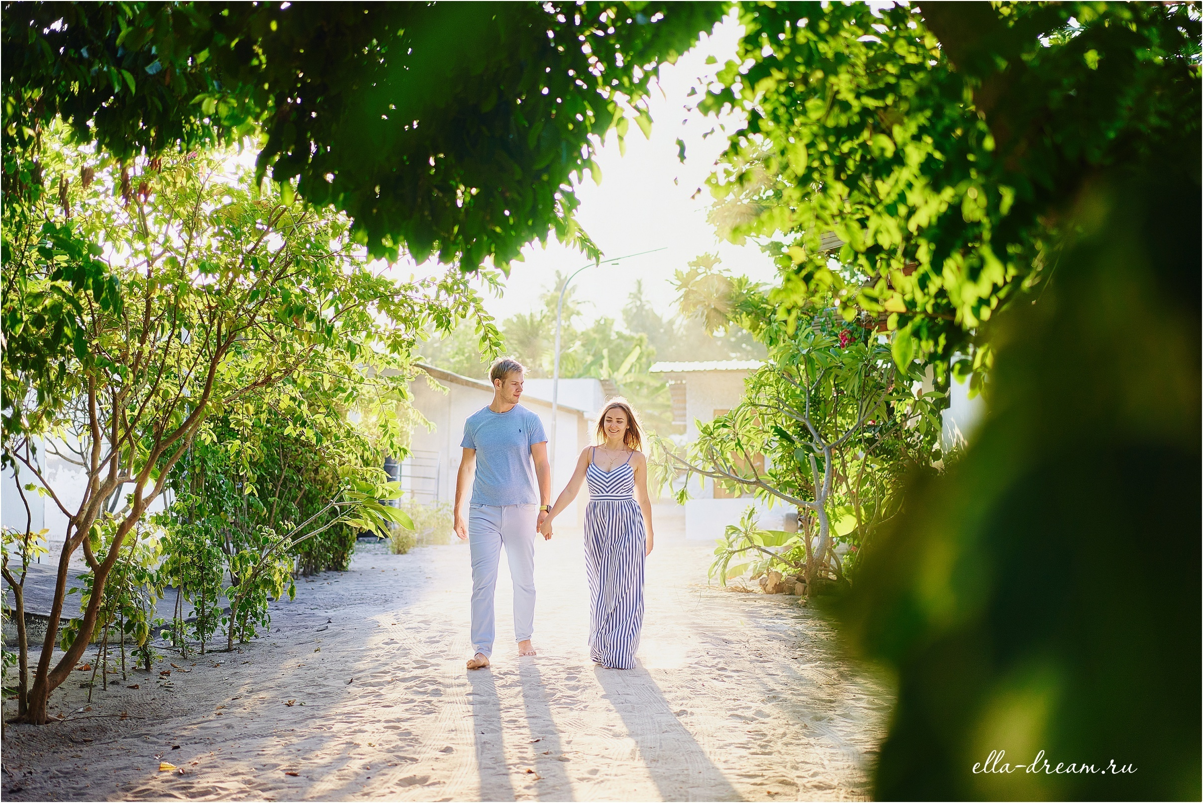 Фотосессия двух влюбленных на райских Мальдивских островах. Семейный и свадебный фотограф в Москве Пушкино Элеонора Янбухтина