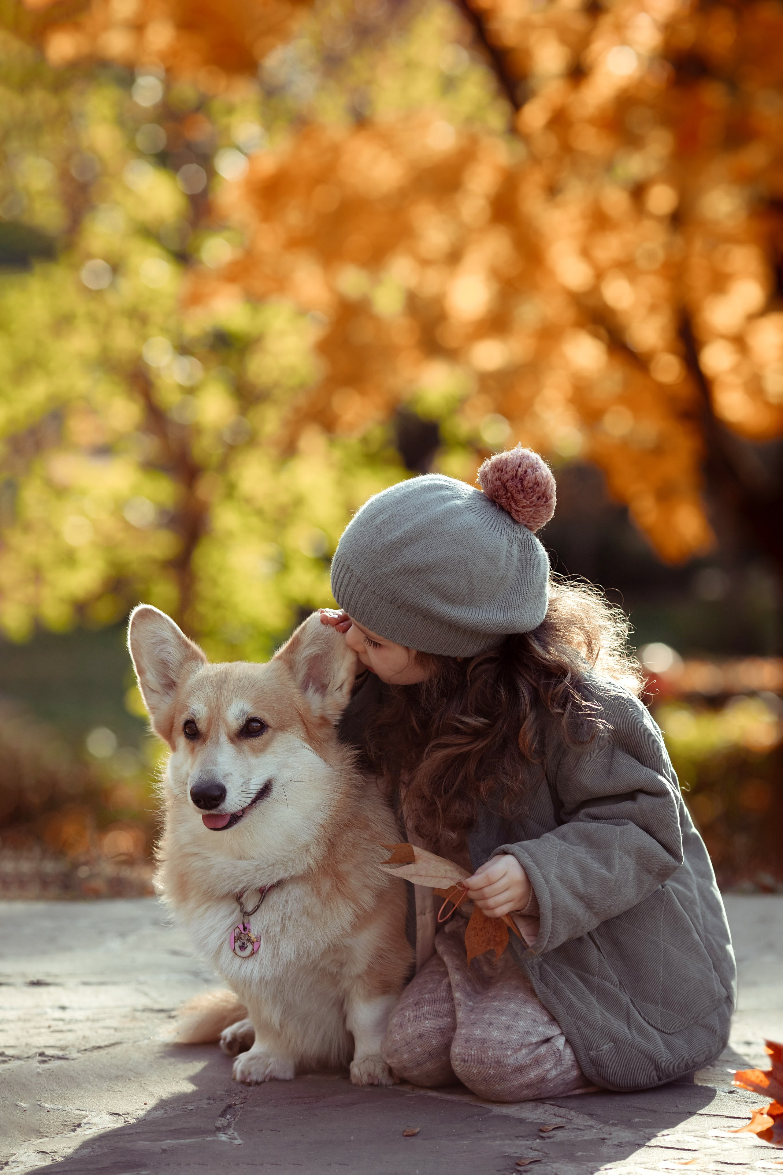 Эва с корги. Семейный и детский фотограф в Москве Дорогова Екатерина