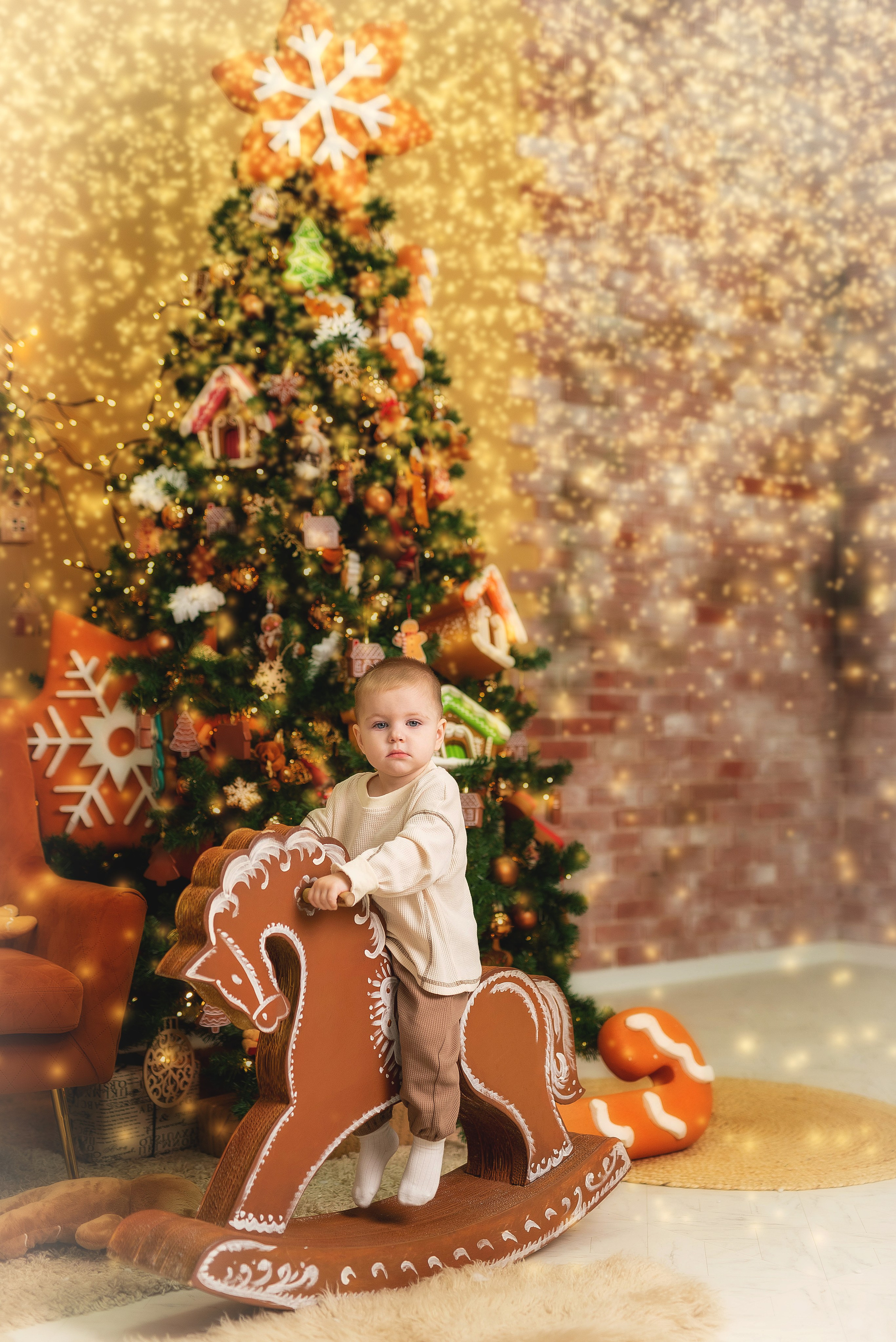 Новогодняя студийная фотосессия. Семейный, детский фотограф в Воронеже Анна Никитина