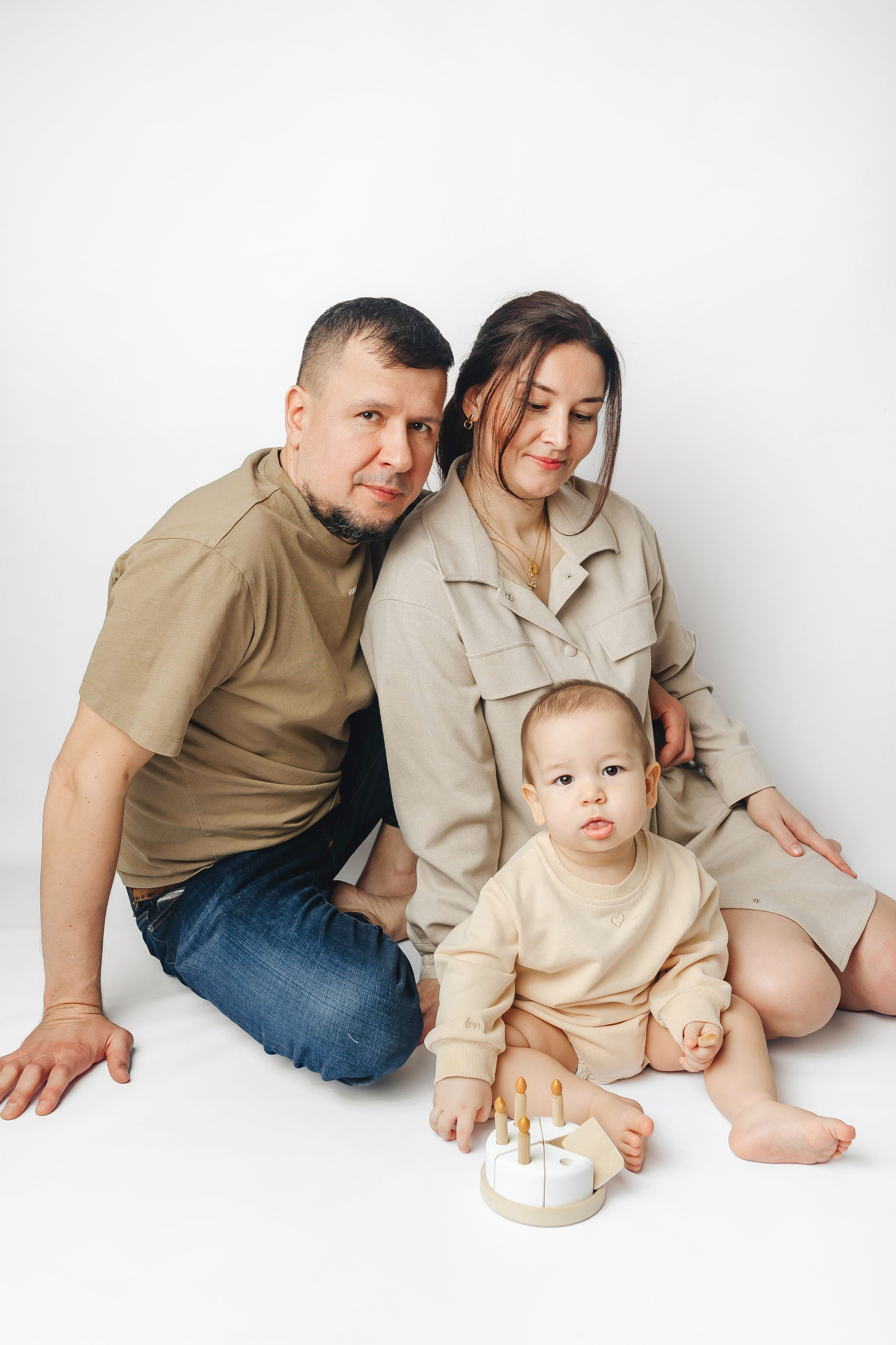 Семейные фото на годиках. Фотограф новорожденных Серпухов, Протвино, Москва I Марина Бурмистрова