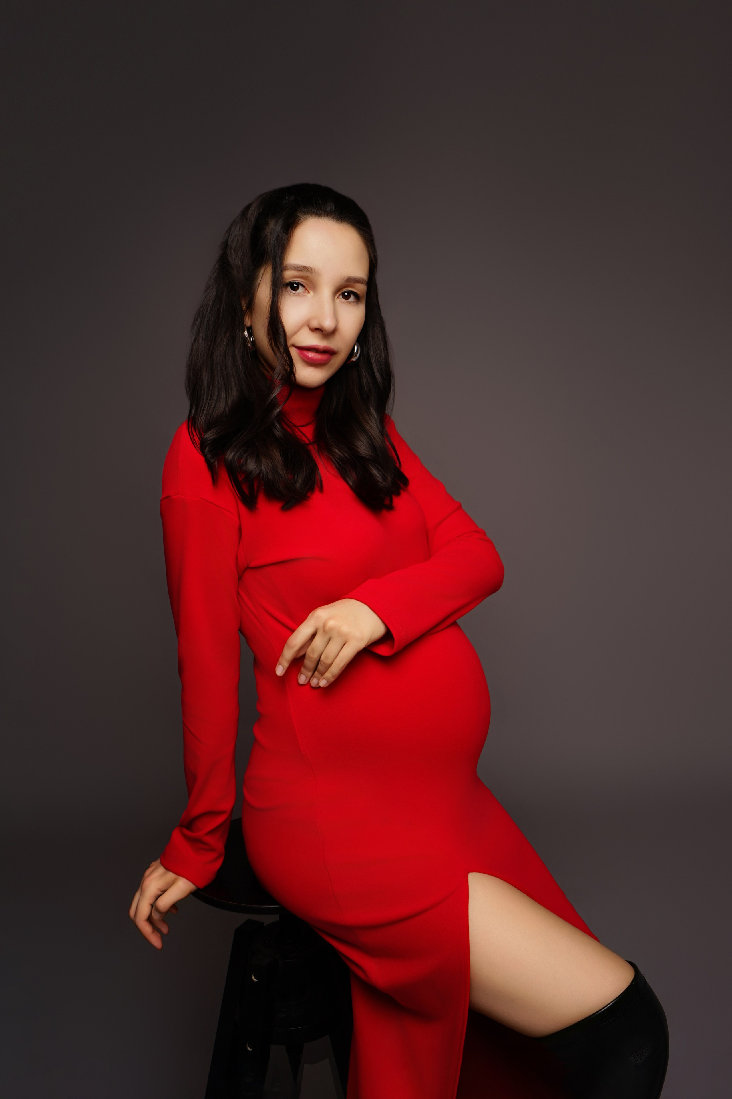 Съёмка беременности в моей фотостудии «НЕБО». Женский фотограф в Химках Алёна Ленёва