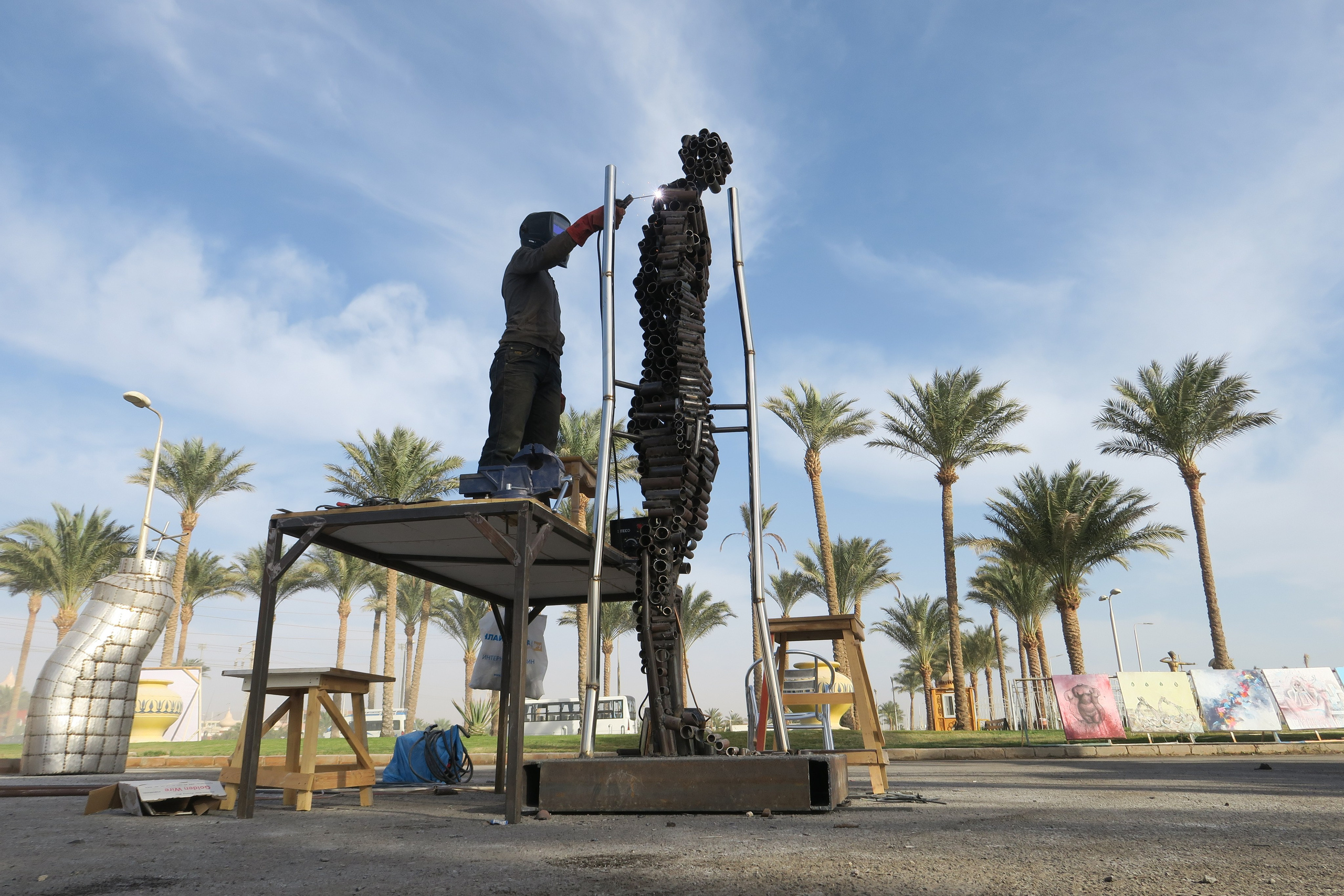 Человек дерево / Египет/ Хургада / 2018. Художник — скульптор Антонина Фатхуллина