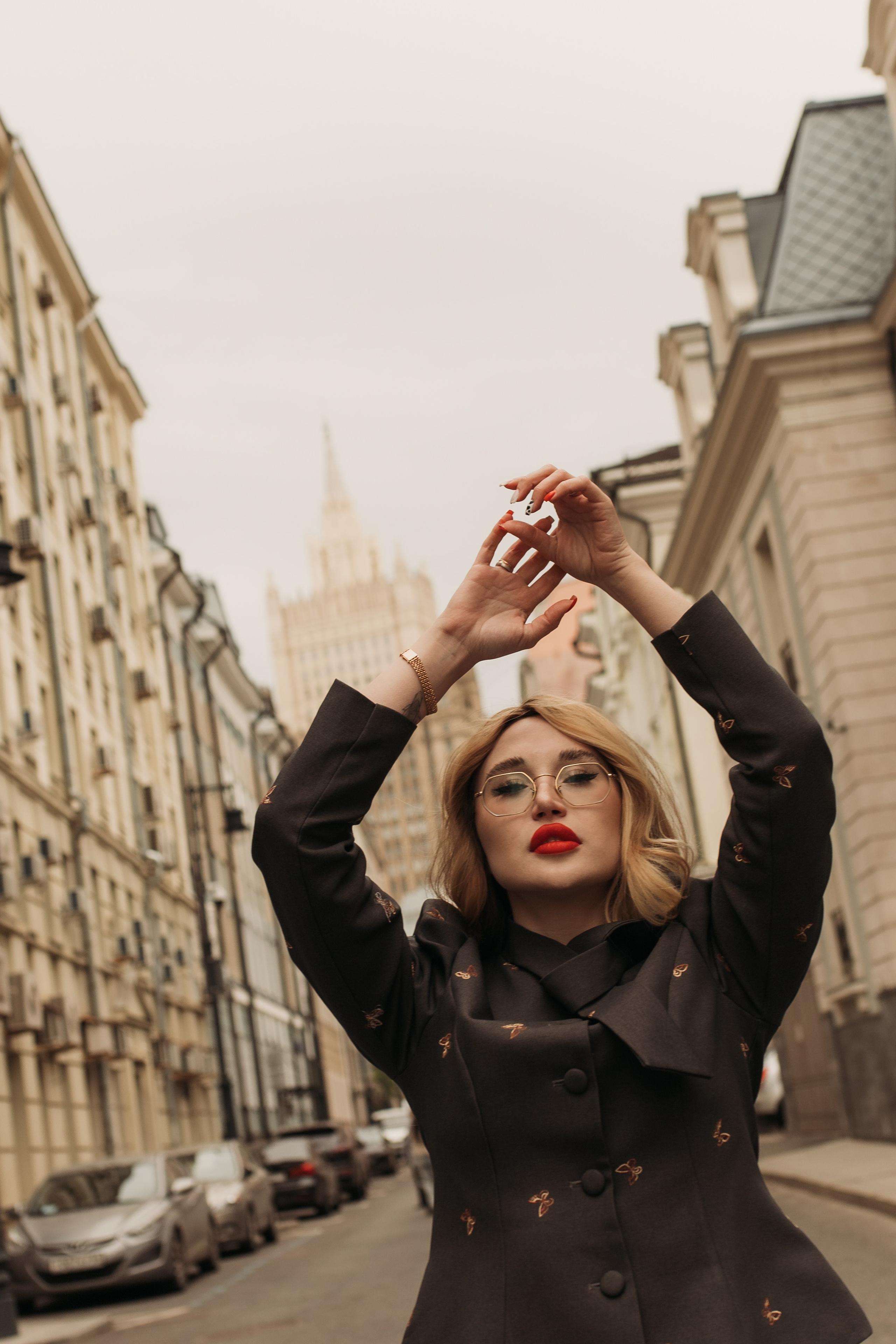 Красные губы и пасмурная Москва. Семейный и свадебный фотограф в Москве и Зеленограде Марина Малярова