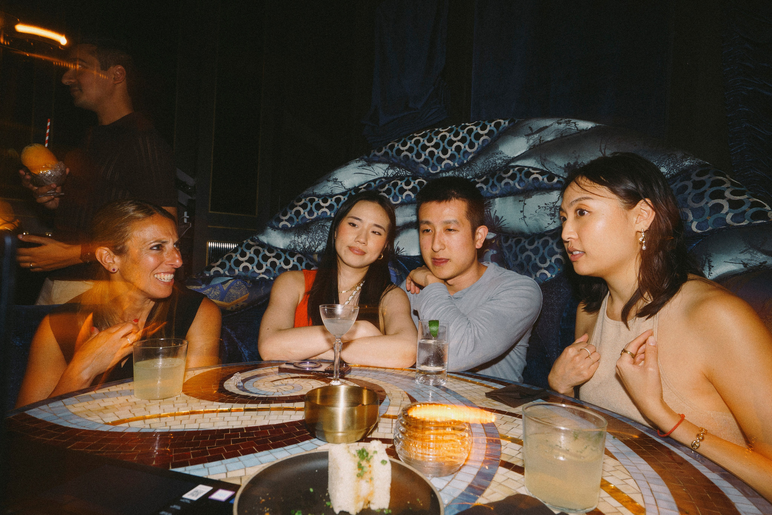 Birthday party at a restaurant. New York photographer RINAT SHAHMETOV in New York city