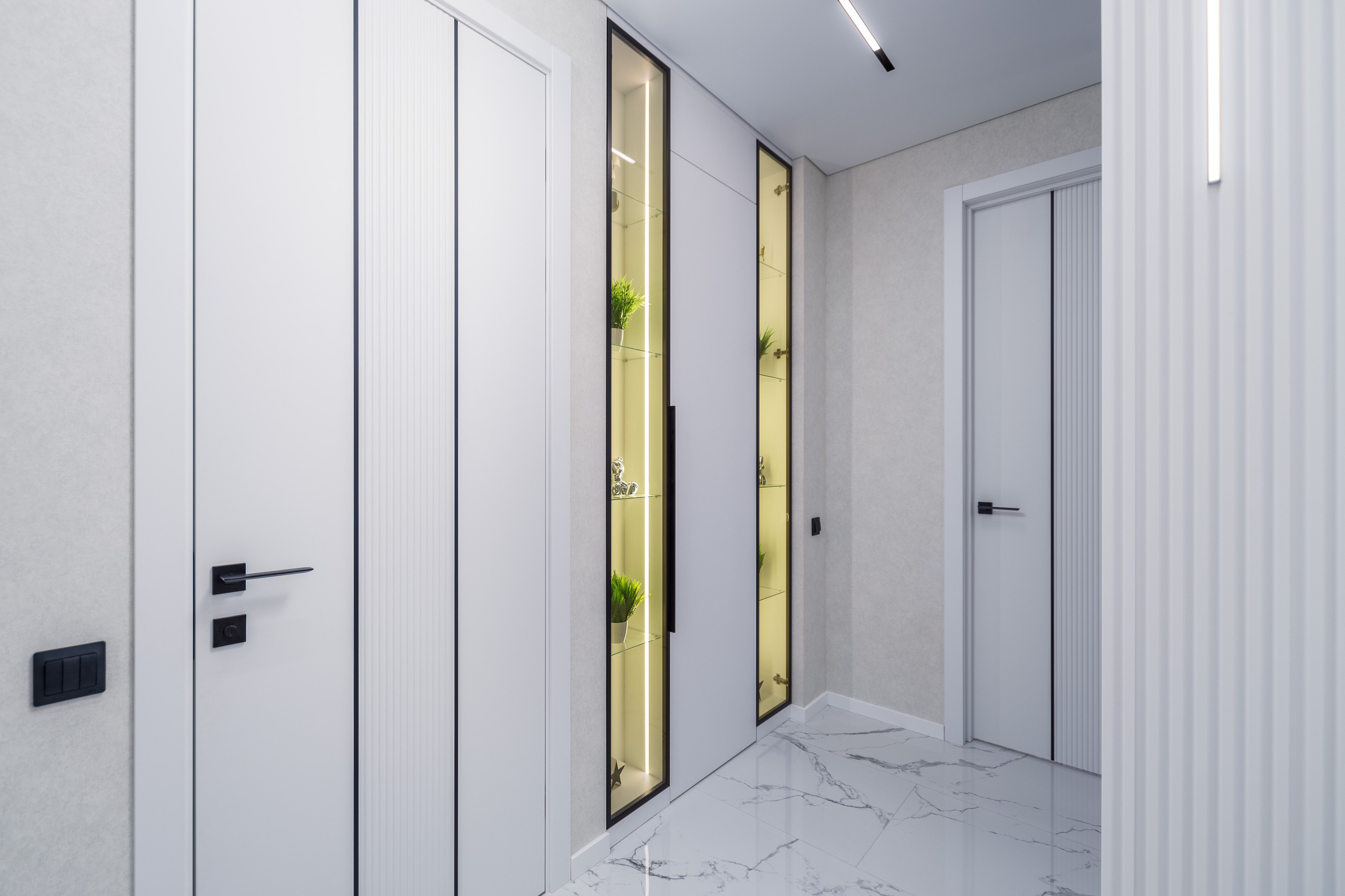 Фото интерьера прихожей в евротрешке в комплексе Минск Мир