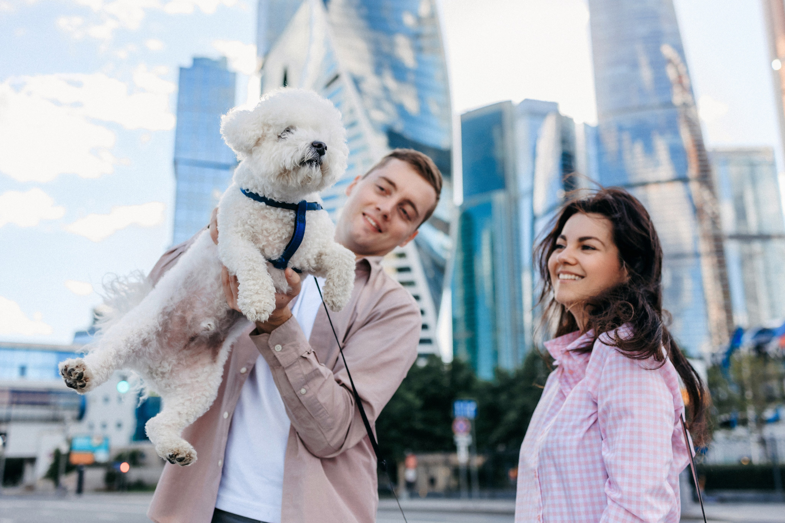 Марина, Данил и Бруно. Фотограф-анималист Елена Радченко, Москва