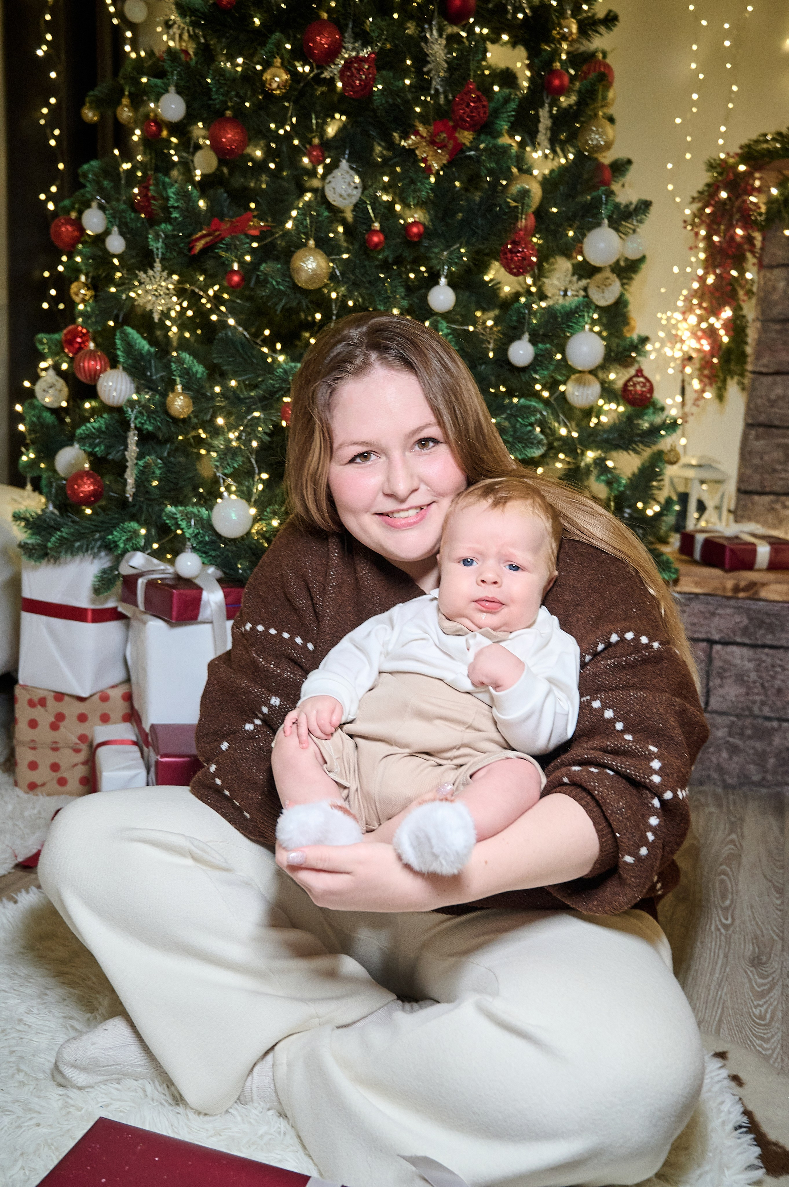 Новогодняя семейная фотосессия в Новокузнецке — семья Фетисовых