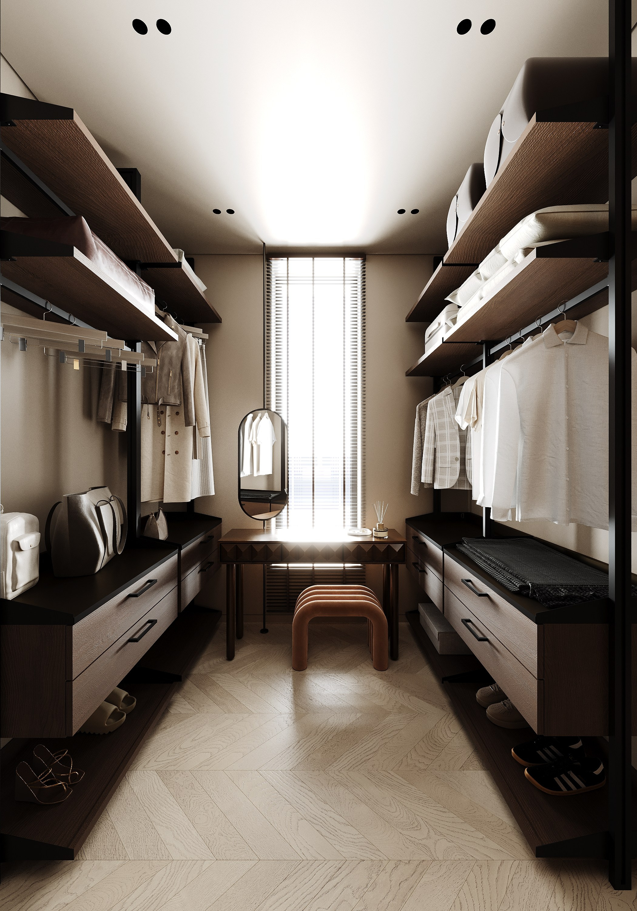 Частный дом 160 м². Визуализации интерьера