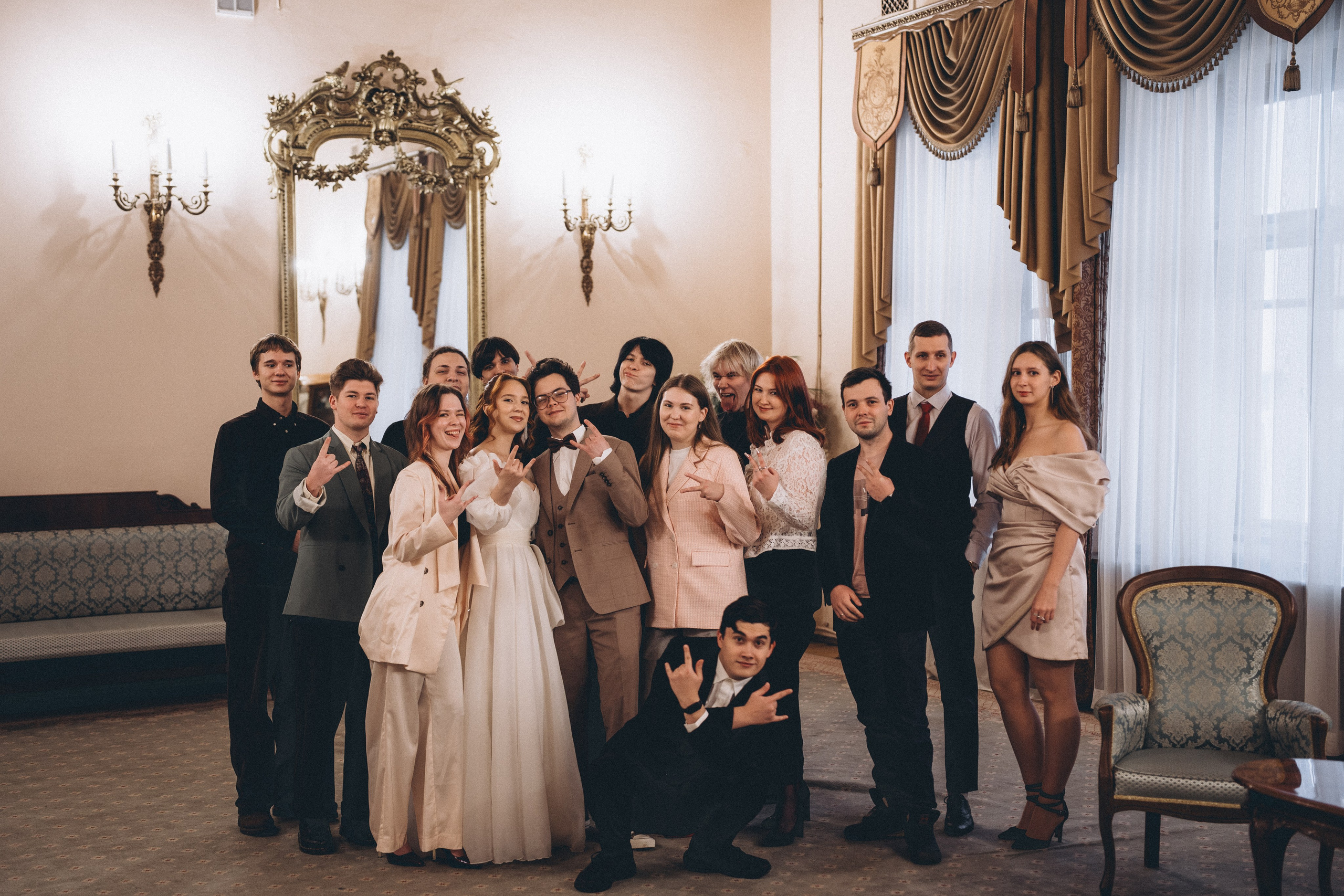 СВАДЕБНАЯ СЬЕМКА ВО ВТОРОМ ДВОРЦЕ С ГОСТЯМИ И ПРОГУЛКА В ТАВРИЧЕСКОМ САДУ. Профессиональный фотограф, Санкт-Петербург — Виктория Богомолова