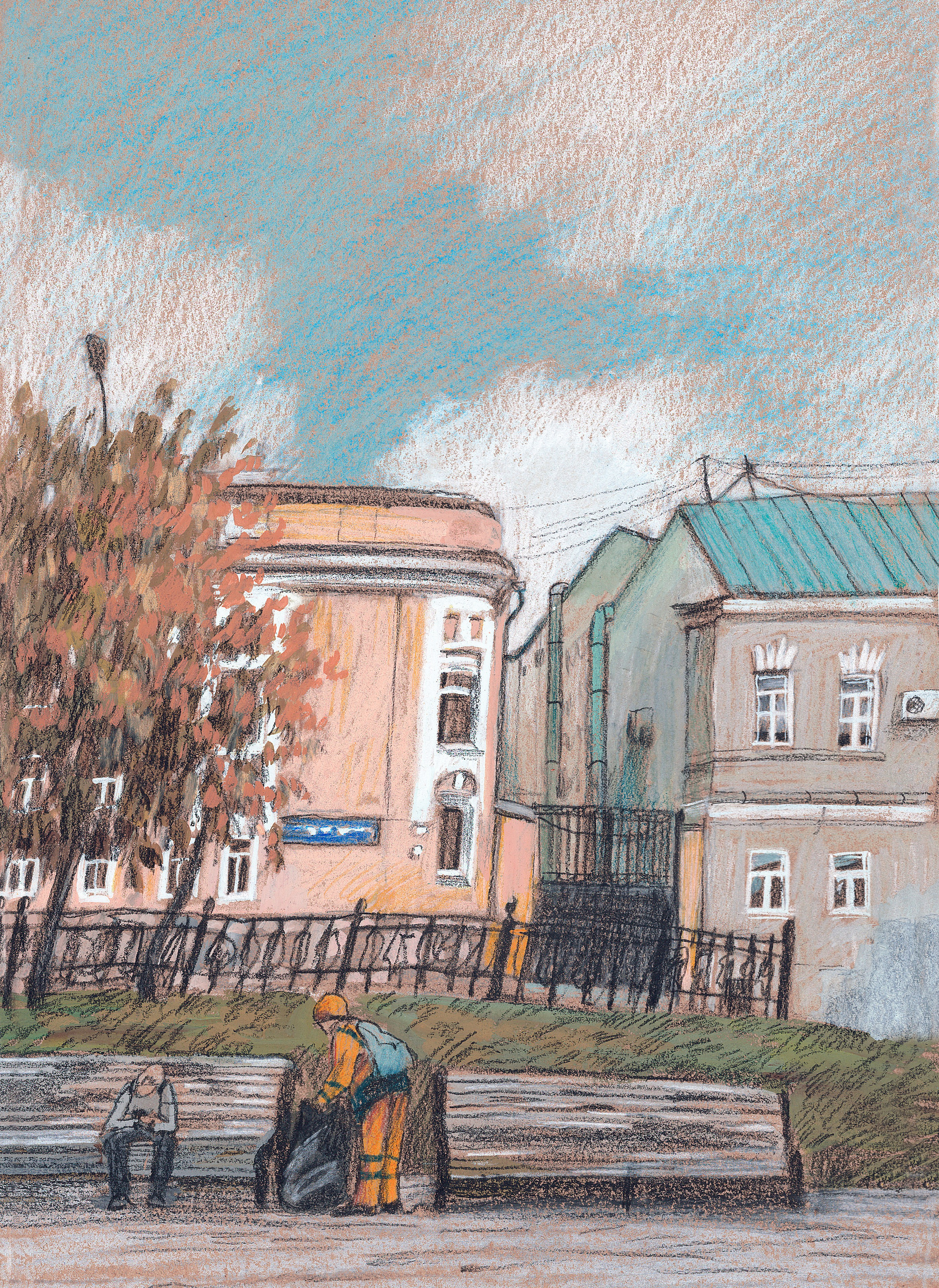 Домики. Художник Карина Милосердова