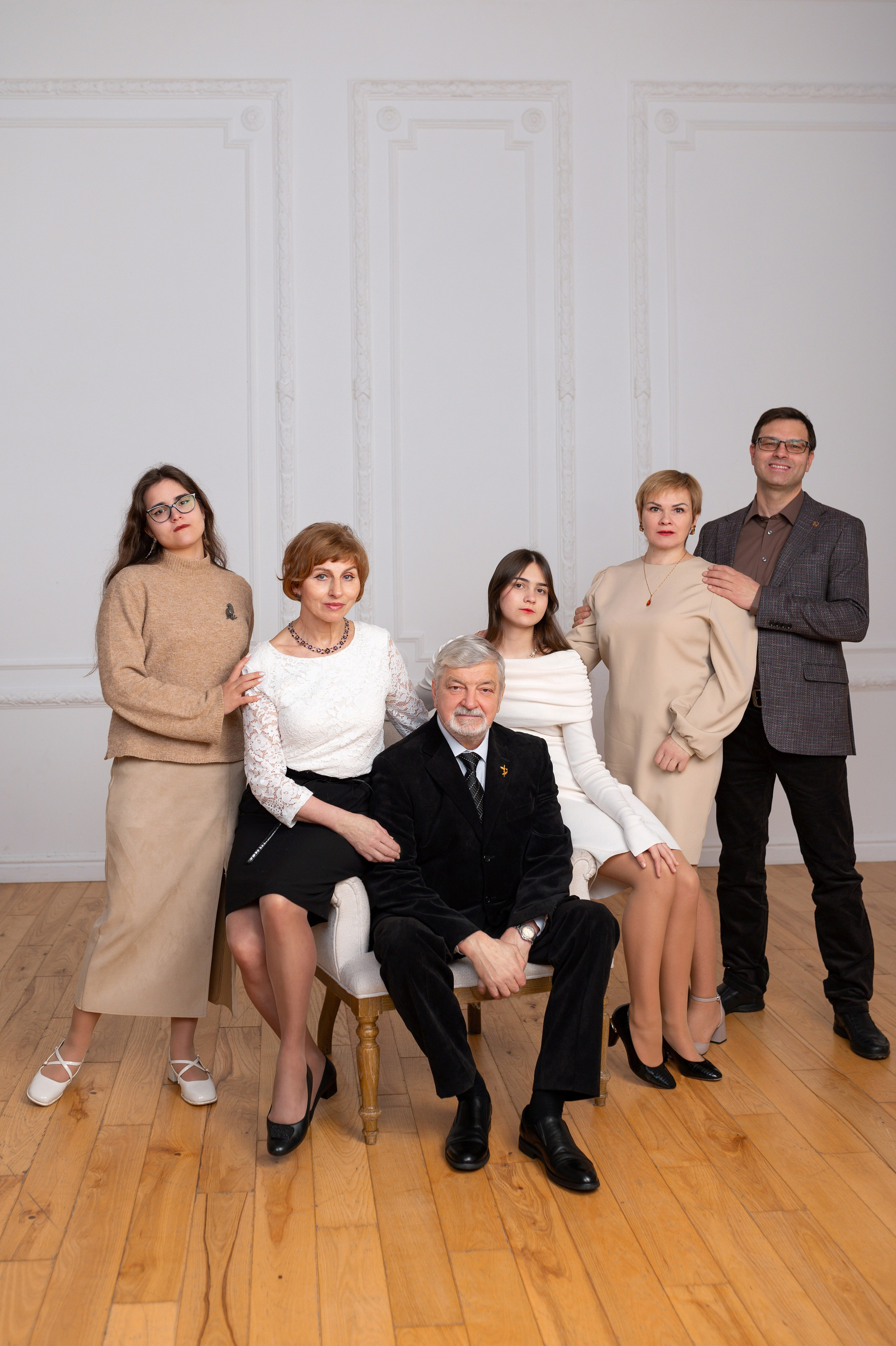 Фотосессия большой семьи. Фотограф Юлия Кондратьева