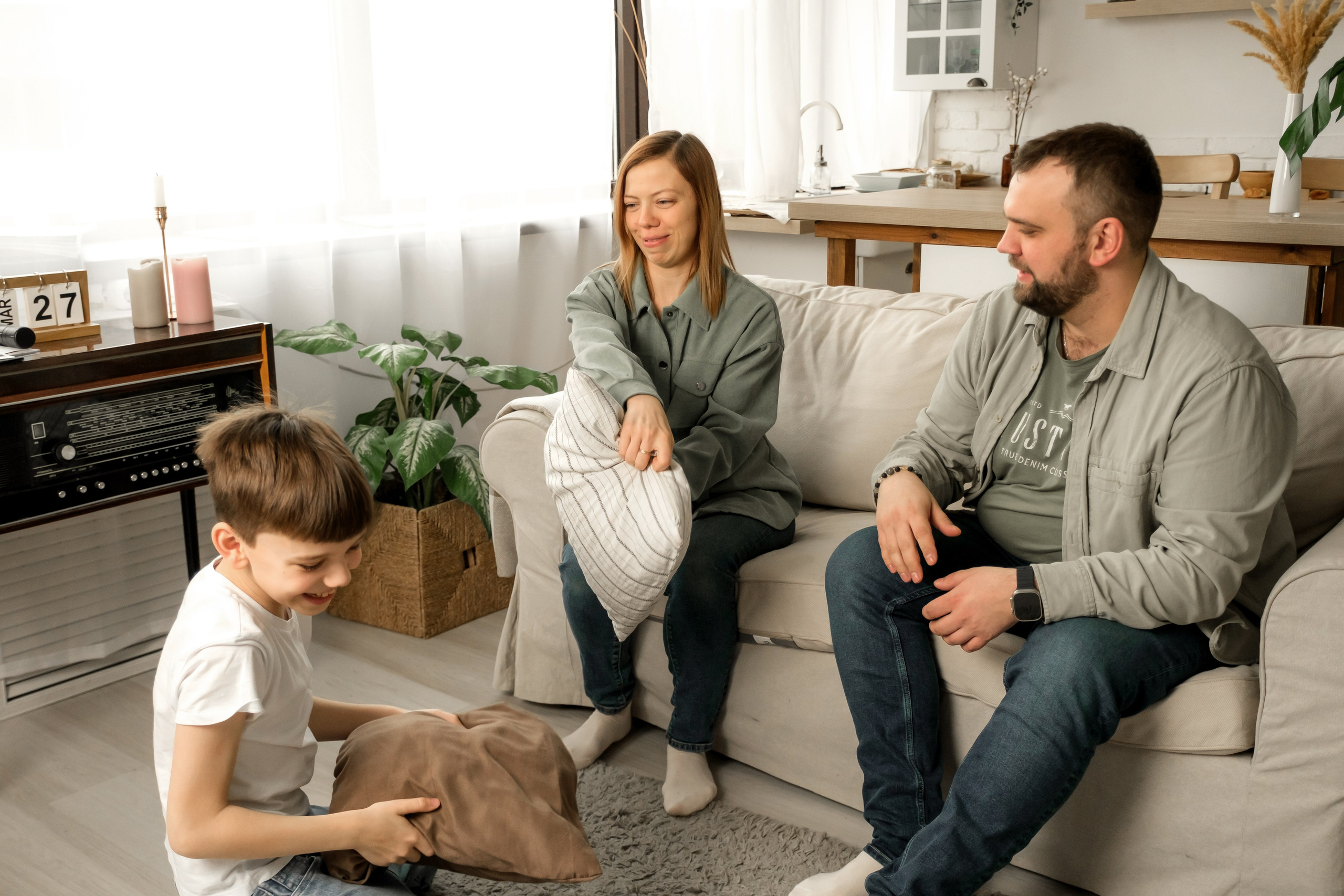 Домашняя съемка семьи Ольги