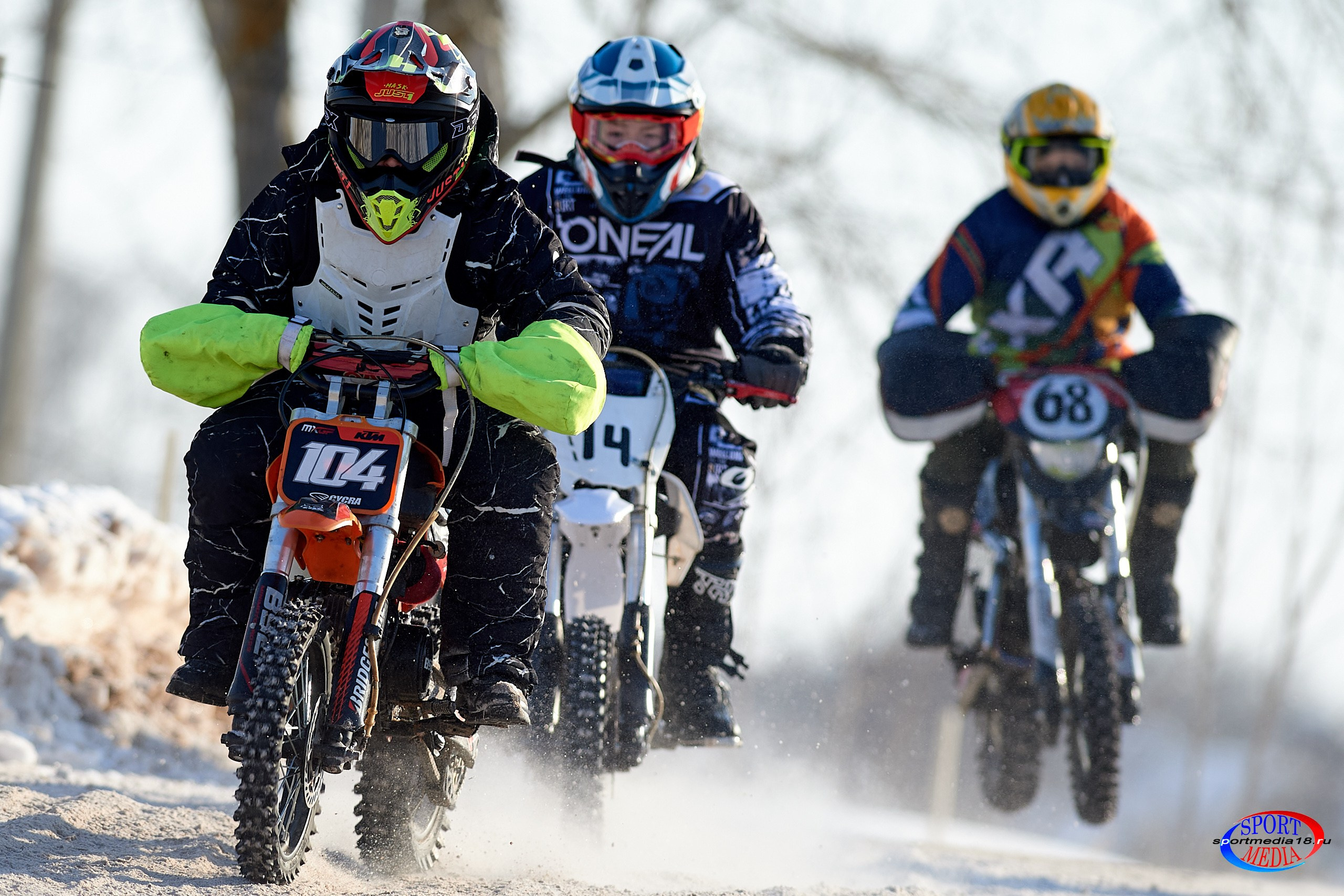 3 этап Кубка Удмуртской Республики по мотокроссу. Воткинск 23.02.2025. Спортивный репортажный фотограф в Ижевске Сергей Мерзляков
