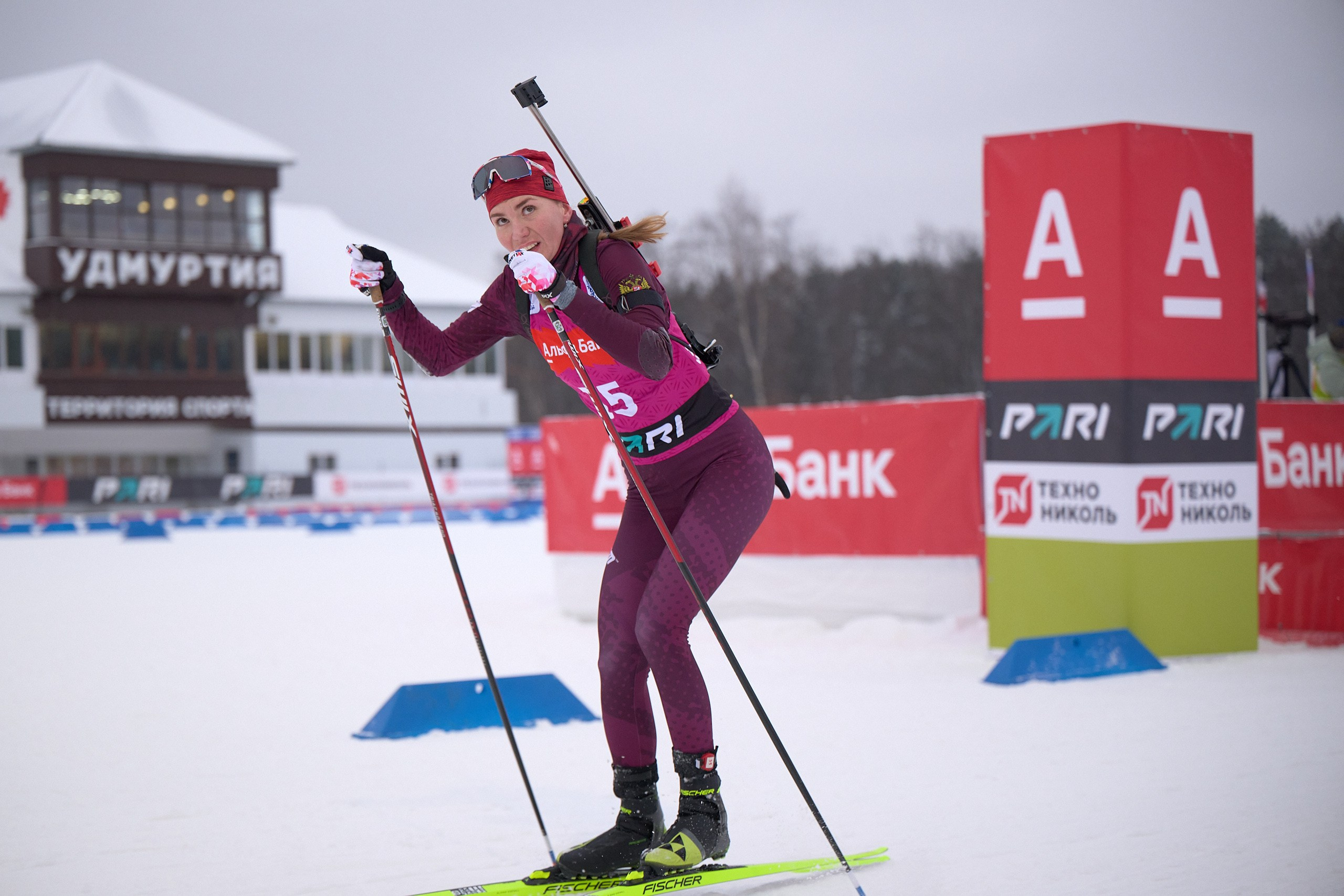 Биатлон. Чемпионат России — 2024/2025, 3-й этап, Ижевск. Ижевская винтовка. Спортивный репортажный фотограф в Ижевске Сергей Мерзляков