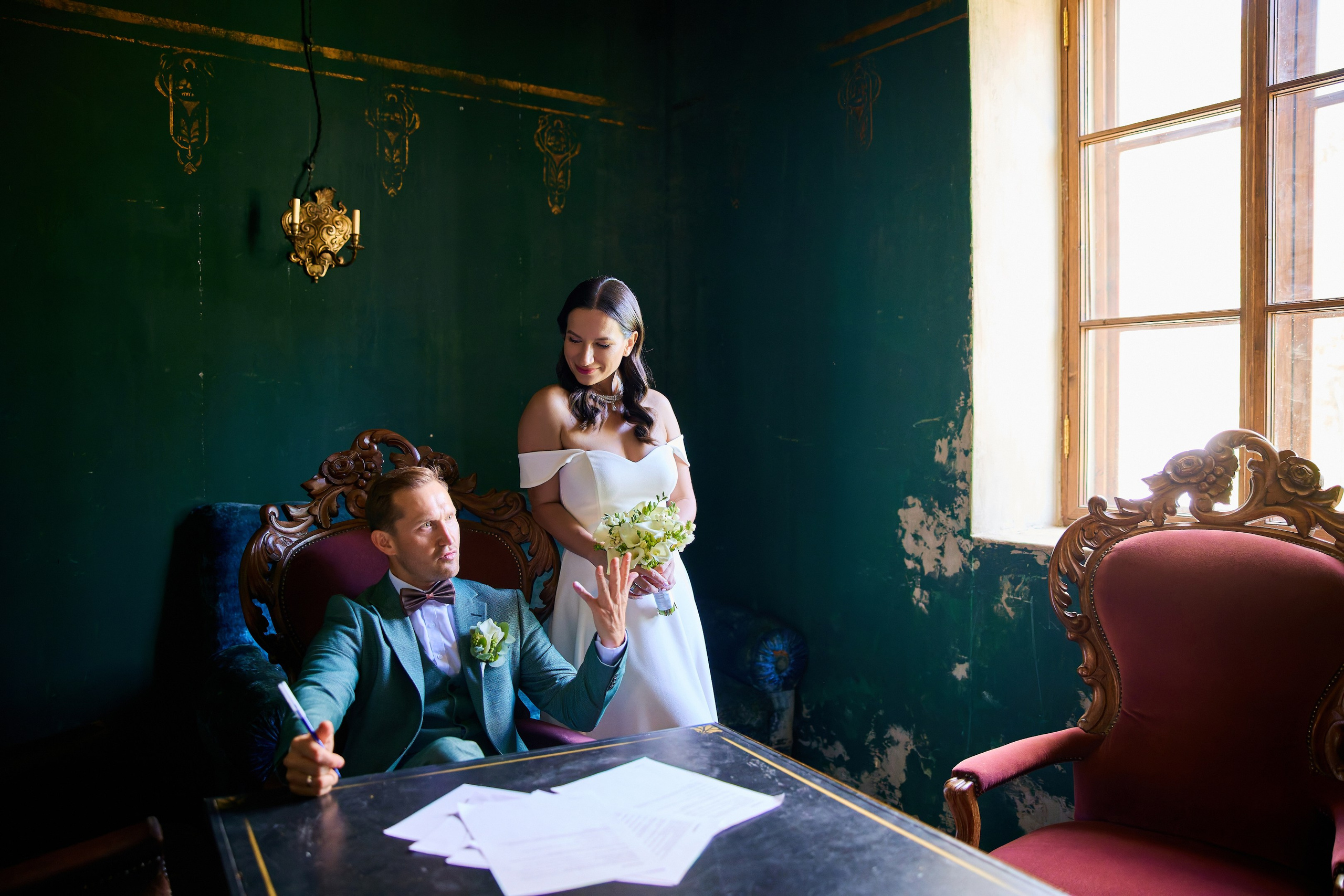 Свадебная фотосессия в Кинопарке Москино. Свадебный фотограф Сергей Колбинский