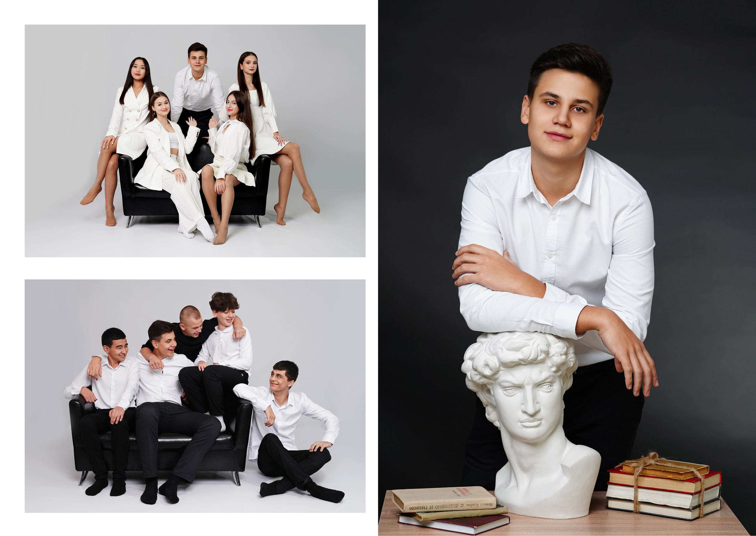 Черно-белый стиль. MEMENTO.Выпускные альбомы, школьные, юбилейные и другие книги. Ростов-на-Дону