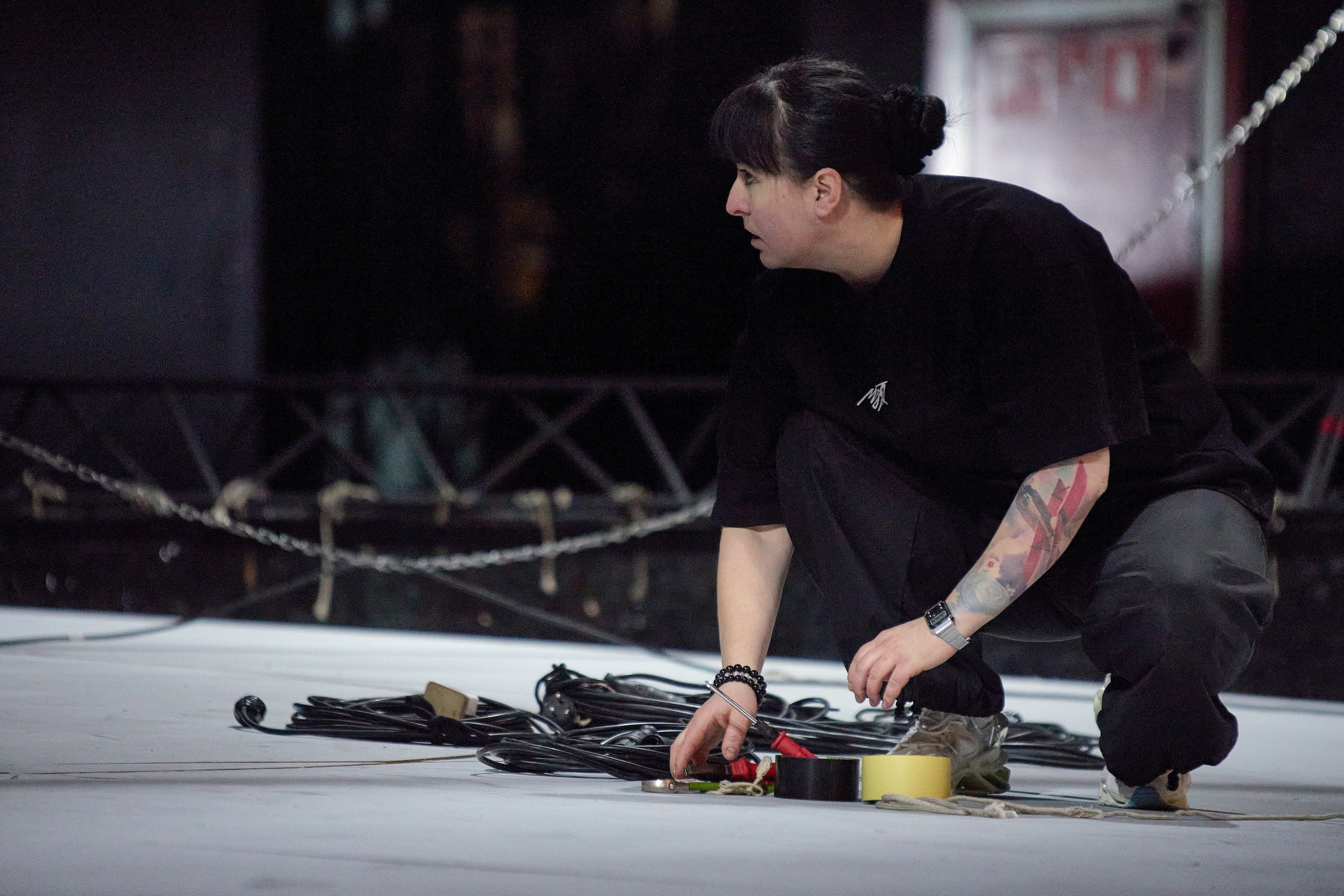 Монтаж спектакля Двойник. Фотограф Юлия Маринина