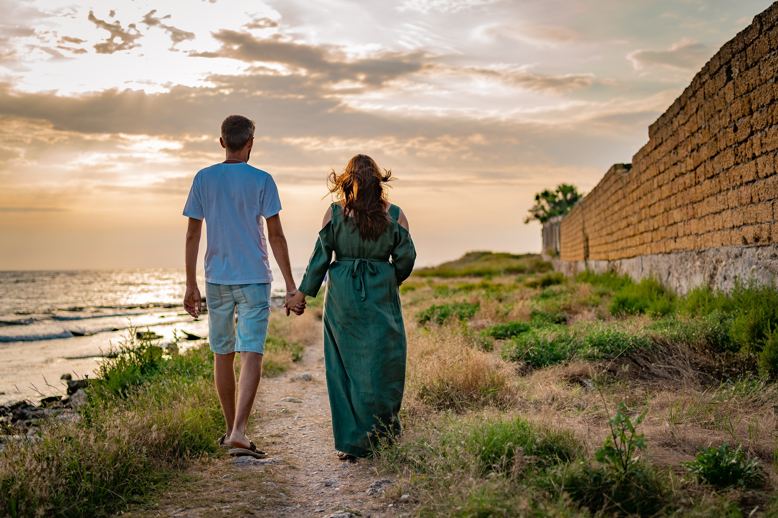 Вероника с мужем в Крыму. Семейный фотограф Варвара Сорока в городе Москве