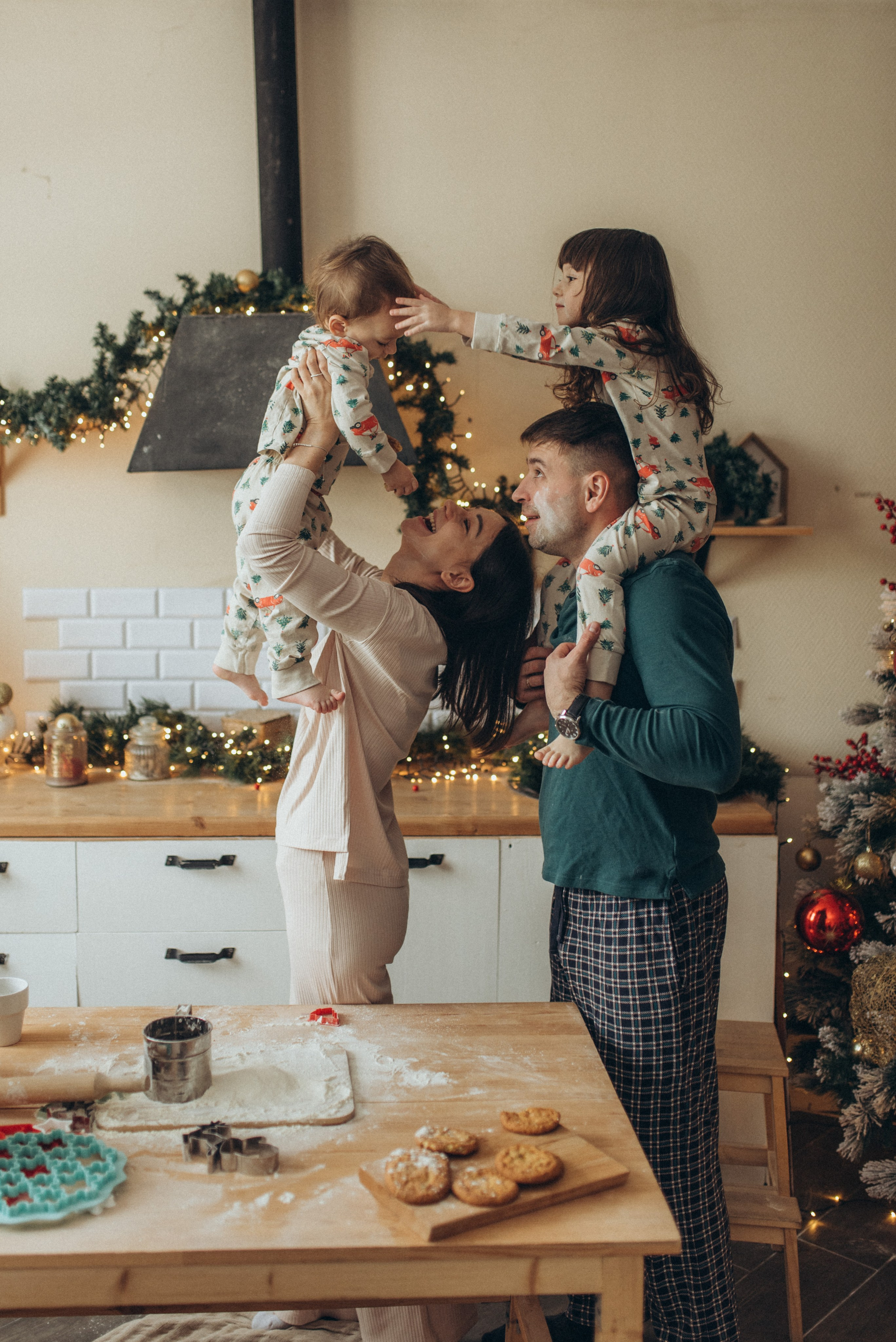 Мария, Жени и детишки. Веселый новый год. Семейный фотограф в Москве Екатерина Север