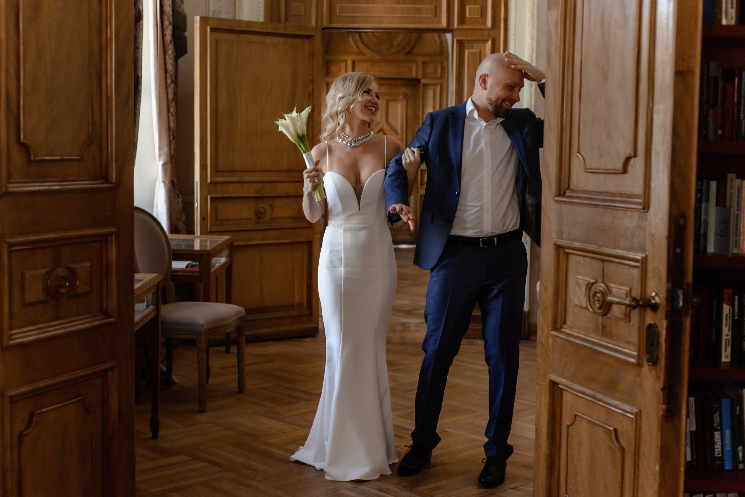 Свадьба в библиотеке Пушкина. Фотограф Диана Вальтер