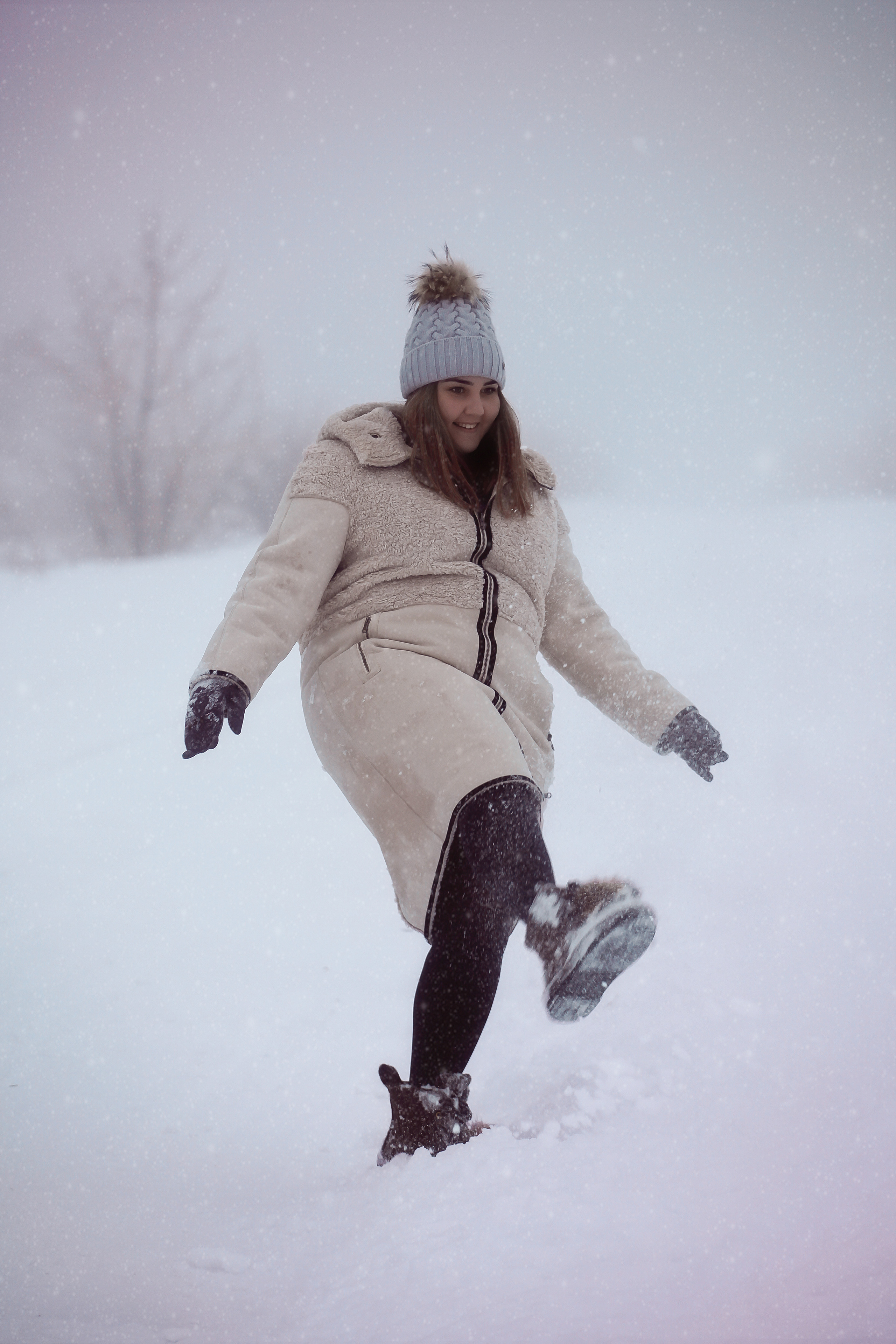 Зимняя сказка в лесу. Семейный фотограф в городе Саратове — Анна