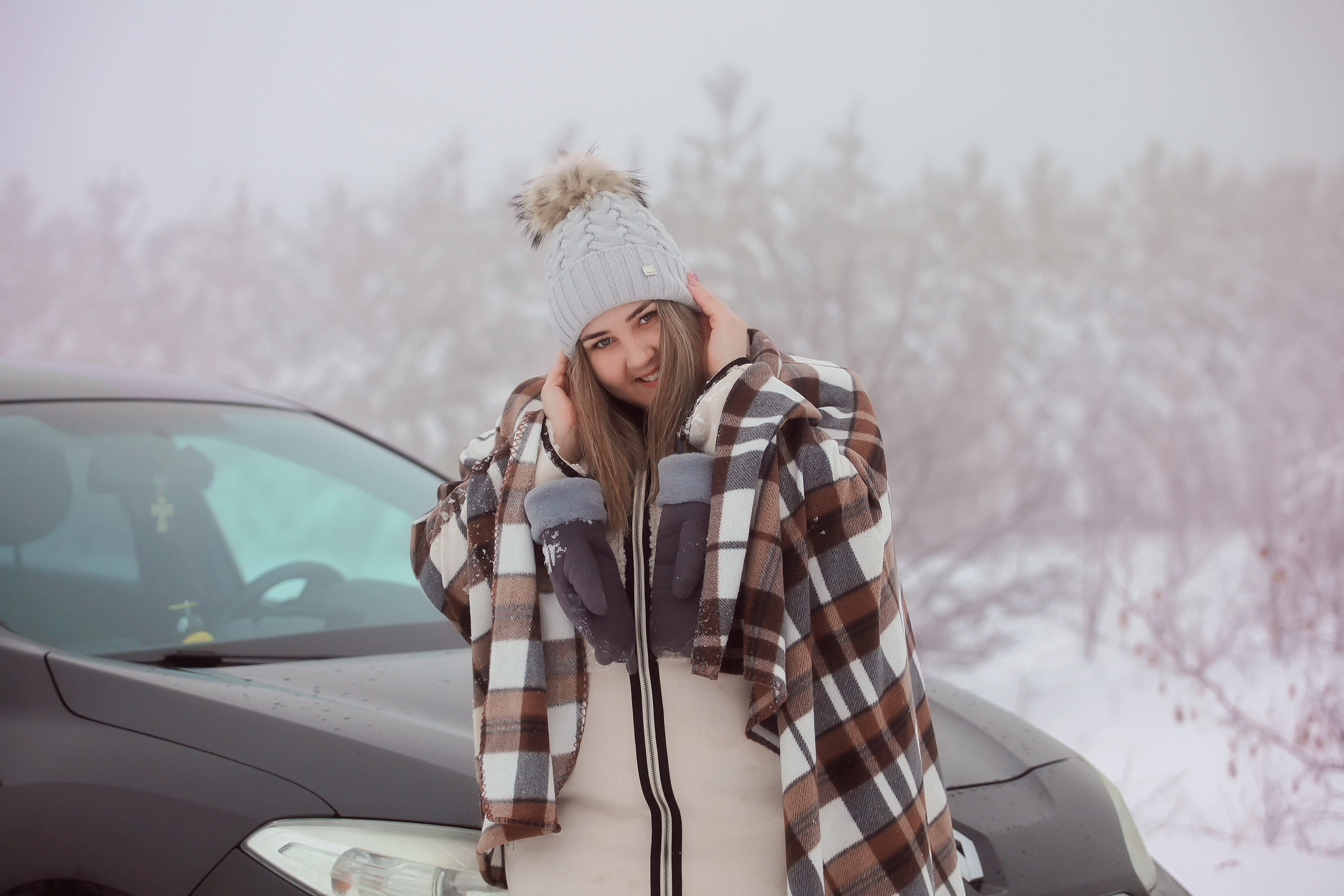 Зимняя сказка в лесу. Семейный фотограф в городе Саратове — Анна