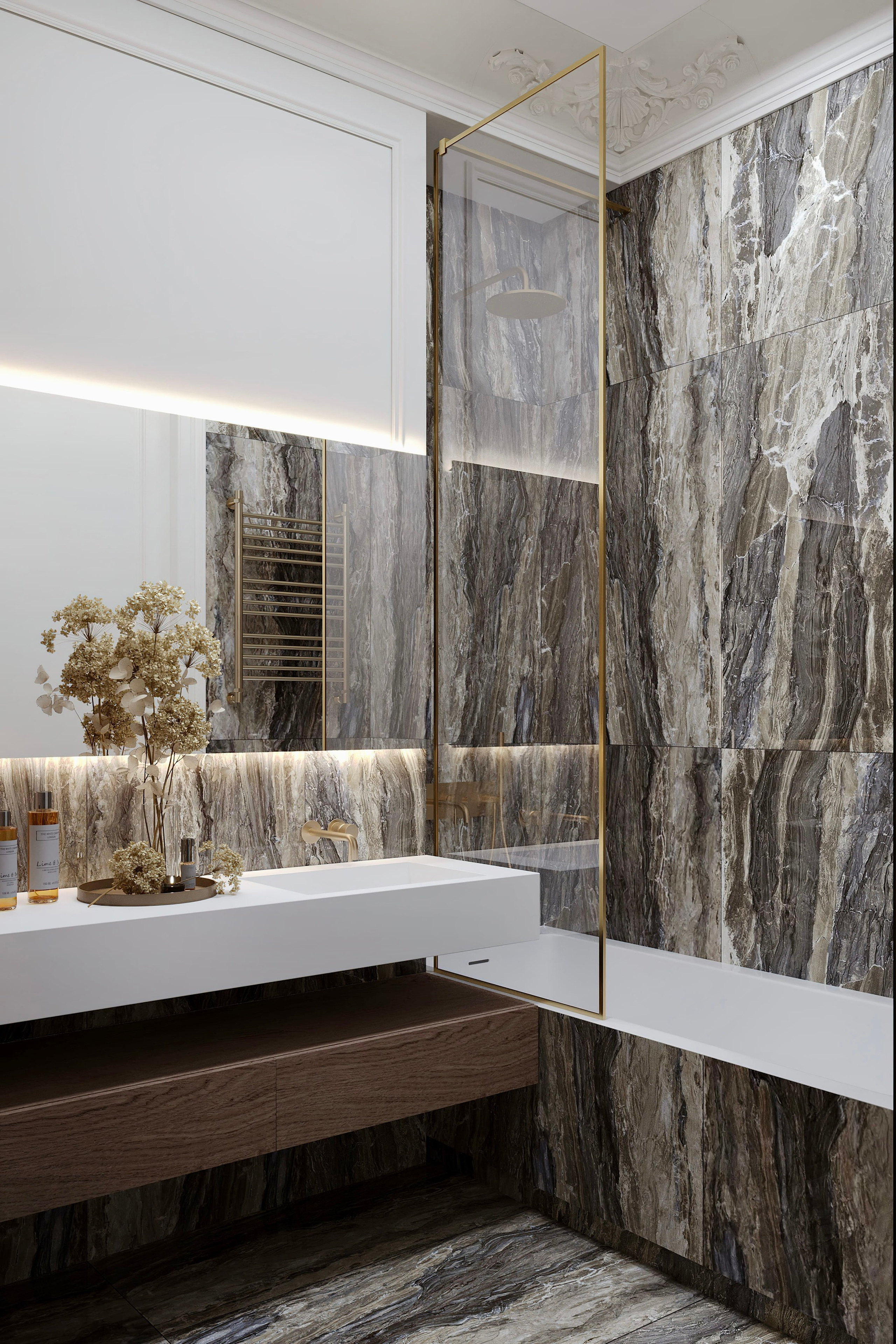 Нагатино Айленд 85 м². 3D Визуализация интерьера