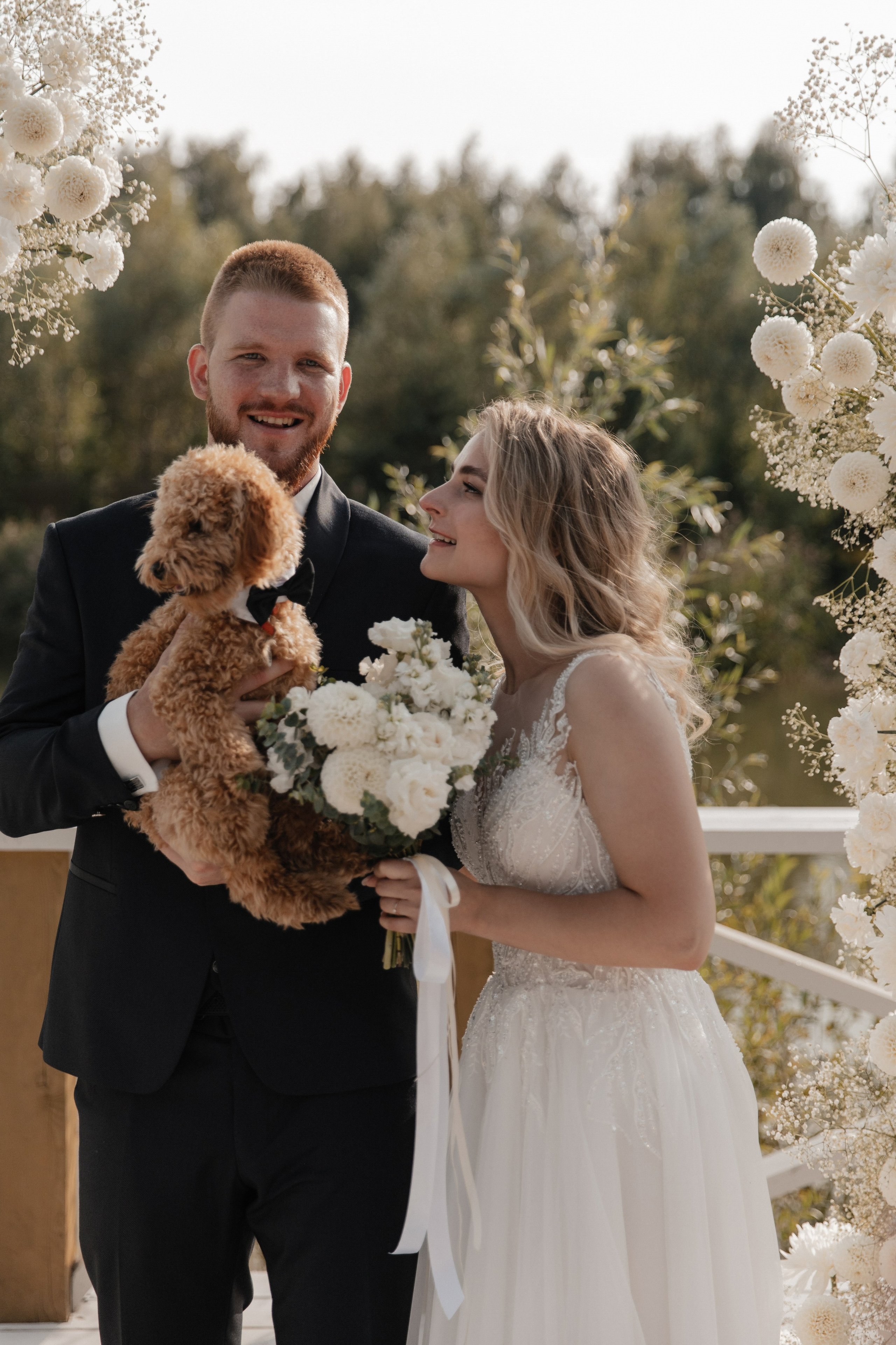 Свадьба с любимой собакой. Свадебный организатор в Москве и Санкт-Петербурге Пергаева Ольга