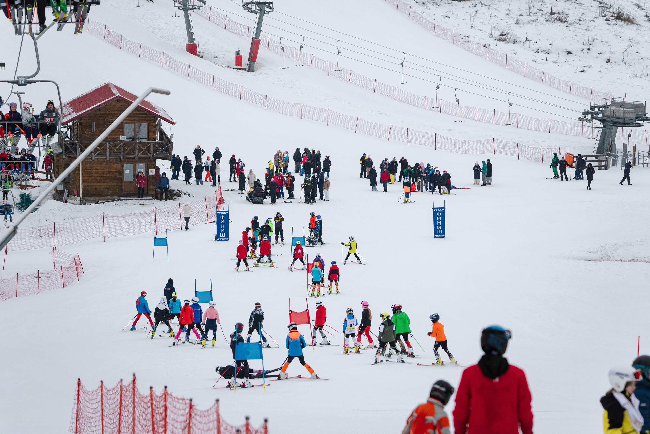 Горные лыжи. Первенство Центрального Федерального Округа. GS U14 Шуколово. Фотограф Студитский Евгений